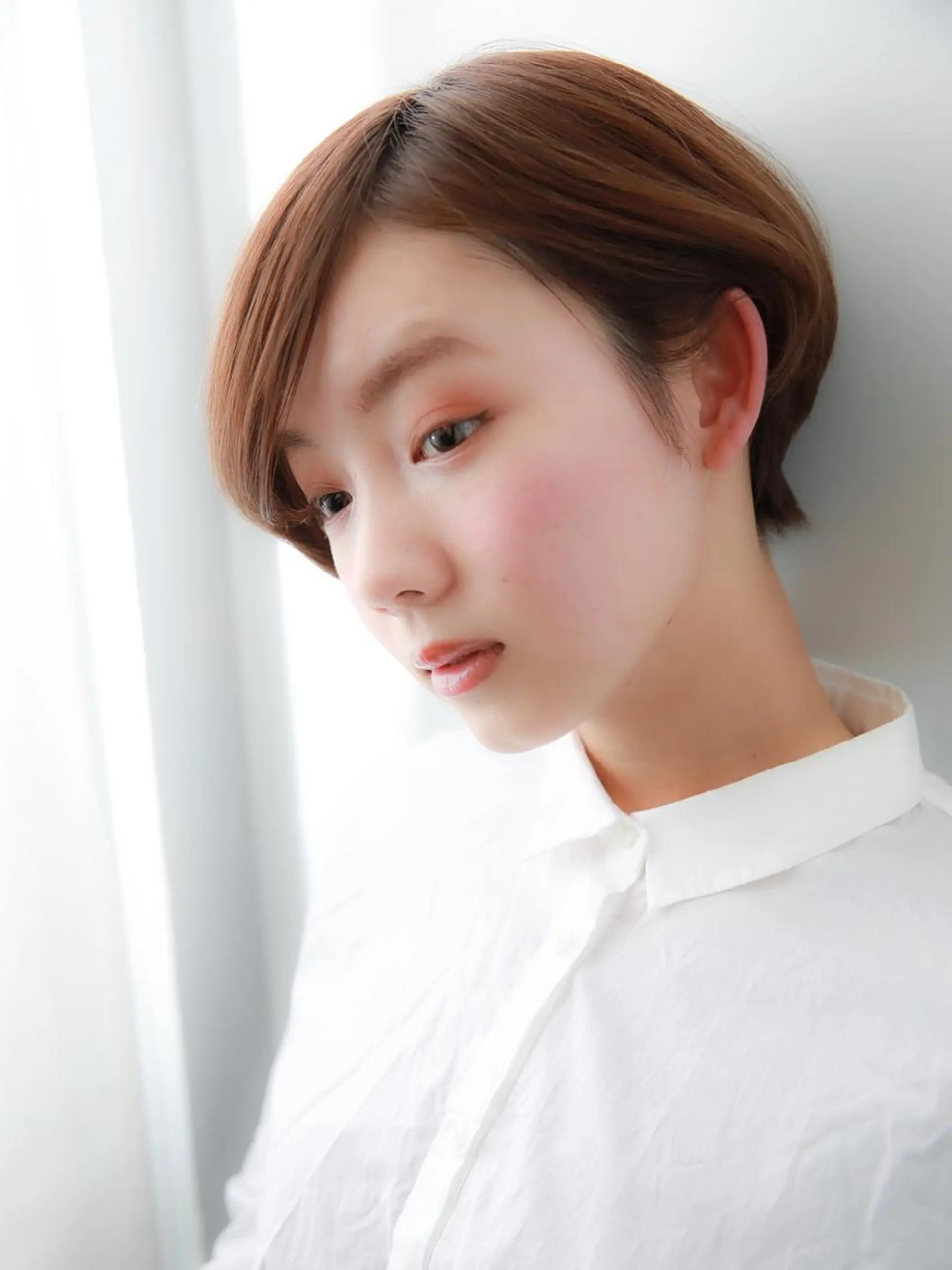 ショート カラー レイヤーカット✂️ 横浜No1♡下鳥翔子のヘアスタイル