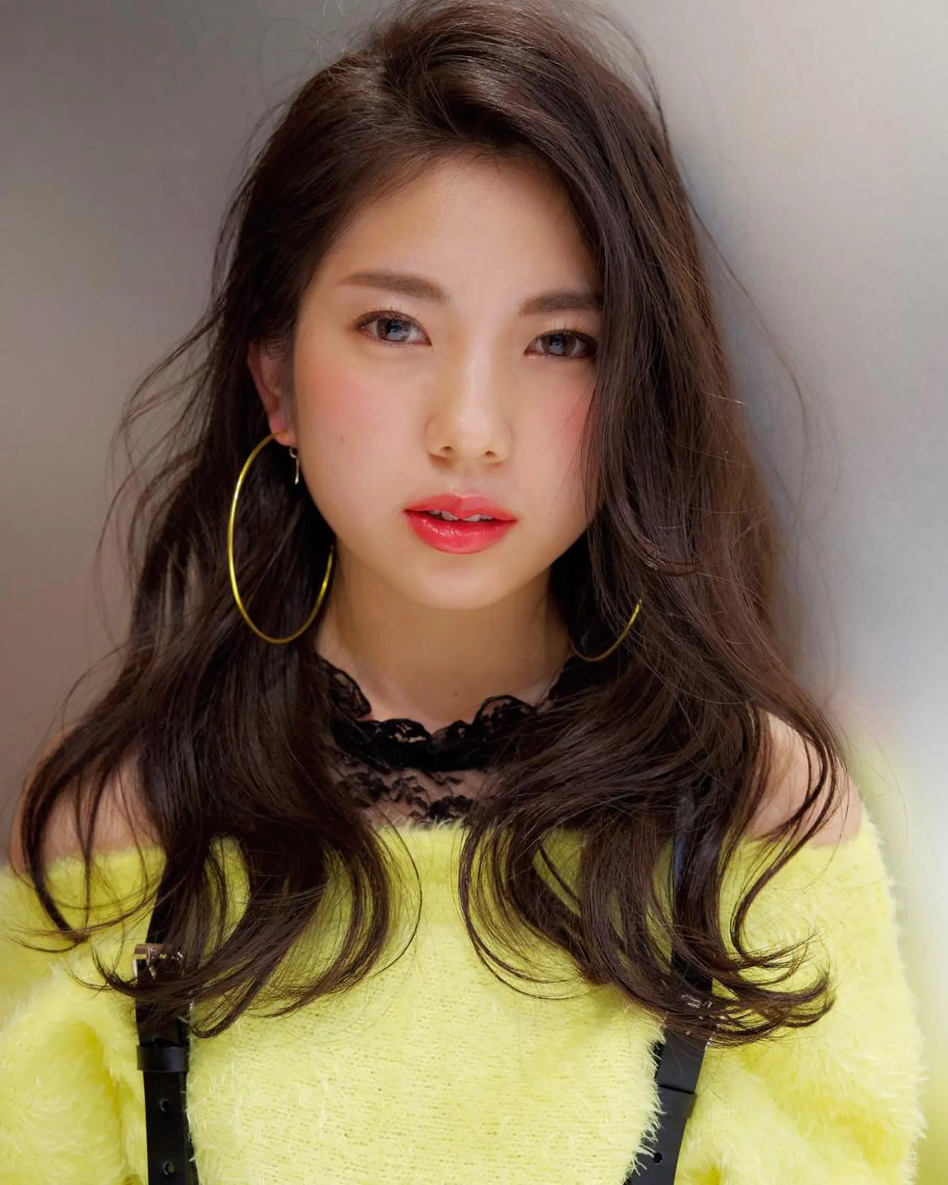 セミロング カラー パーマ 当日予約🆗✂︎ ウエモト　タクのヘアスタイル