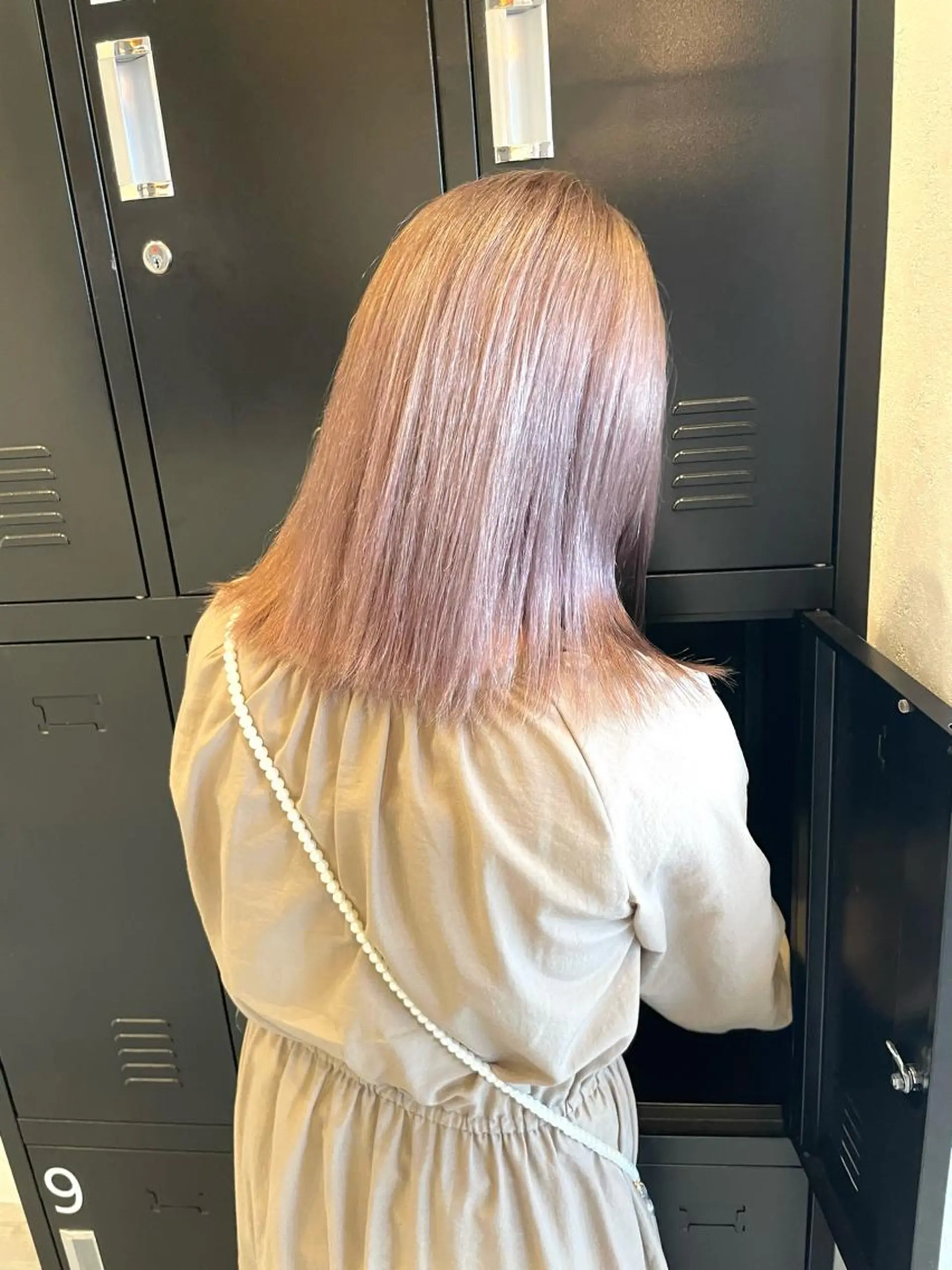 ミディアム カラー 田中   麗彩也のヘアスタイル