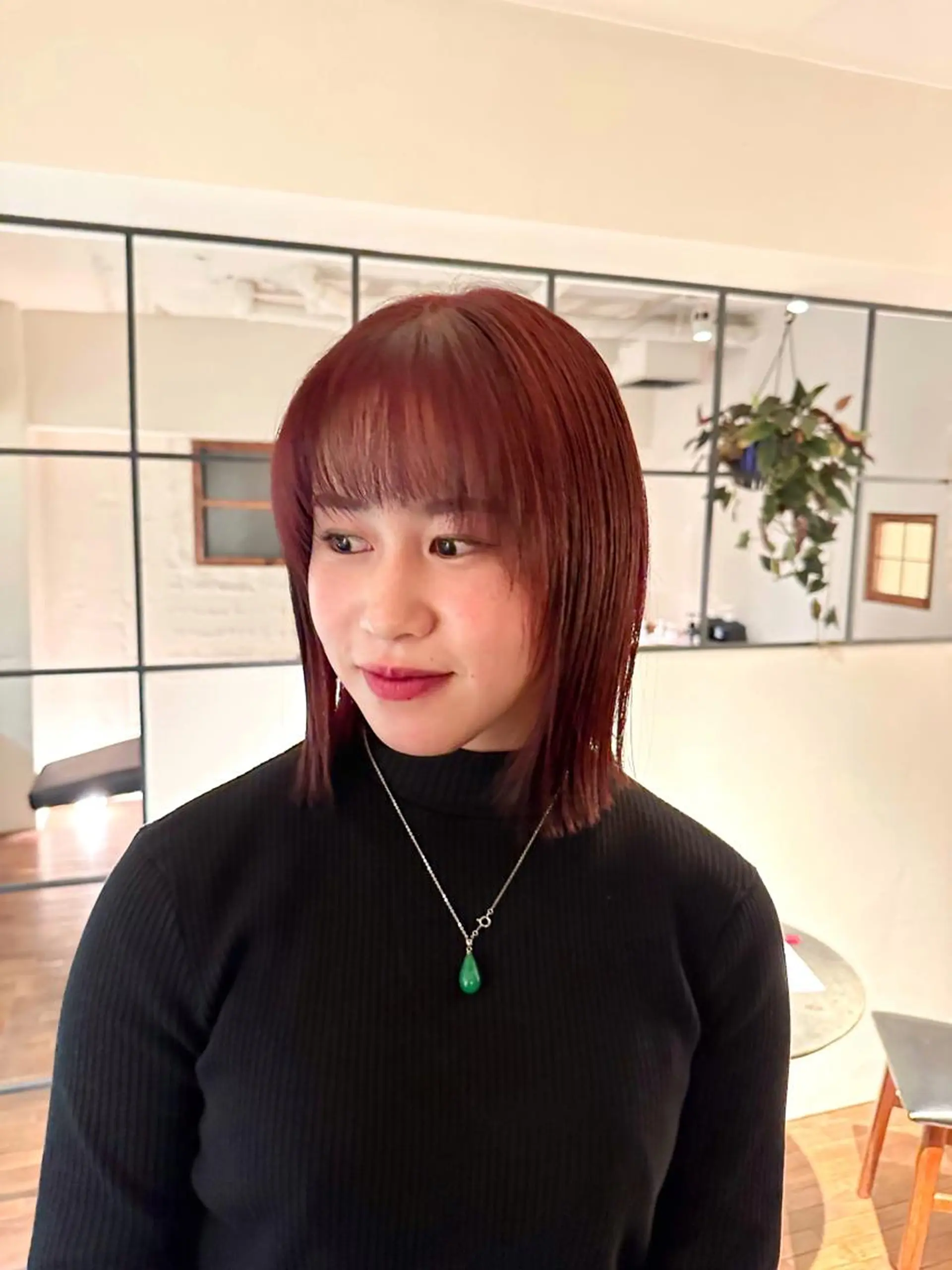 ミディアム カラー ヘアアレンジ 🤎ono/ 切りっぱなしボブ🤎のヘアスタイル