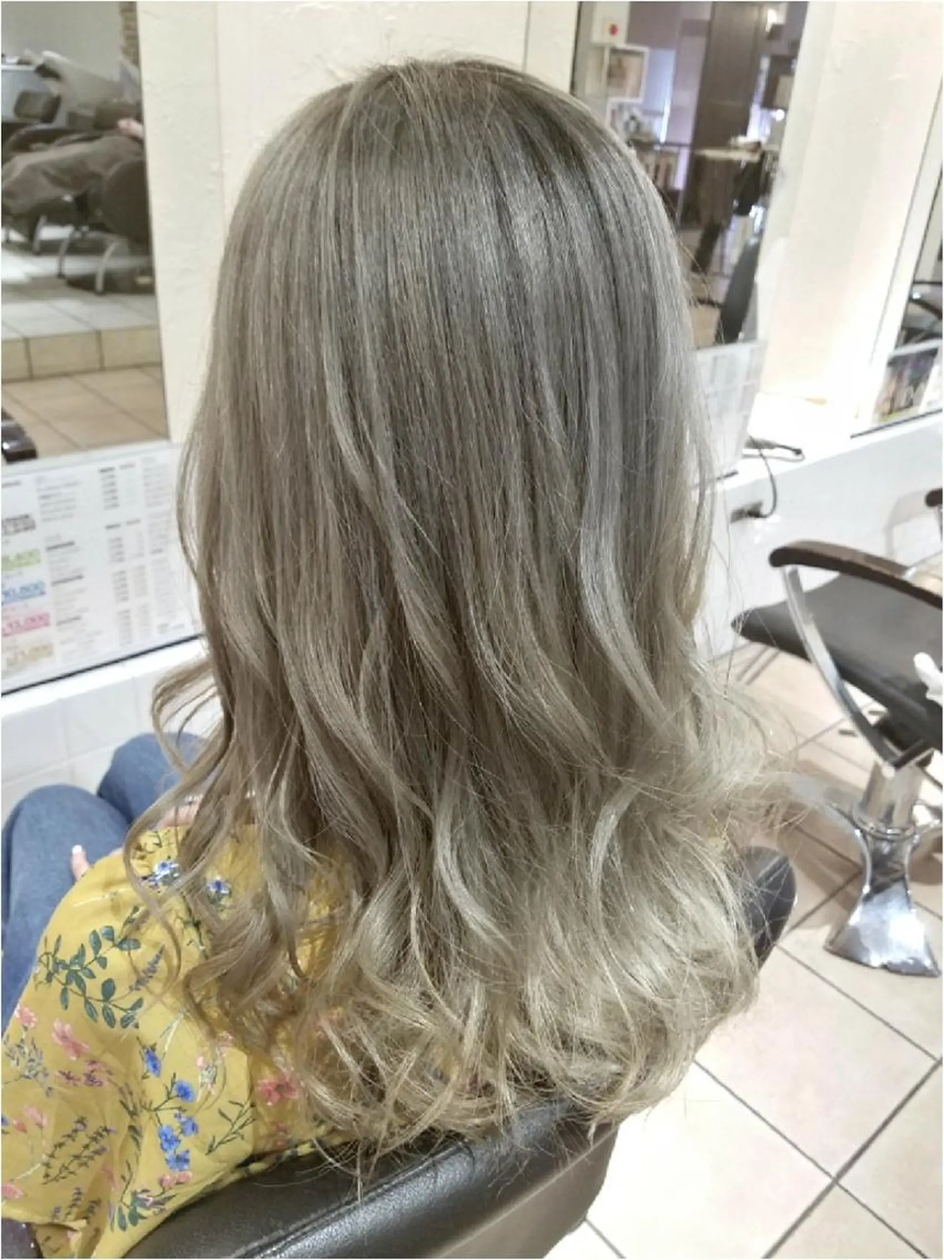 カラー ヘアアレンジ グレージュ 【髪質改善美容師】t occa茨木篠原健太のヘアスタイル