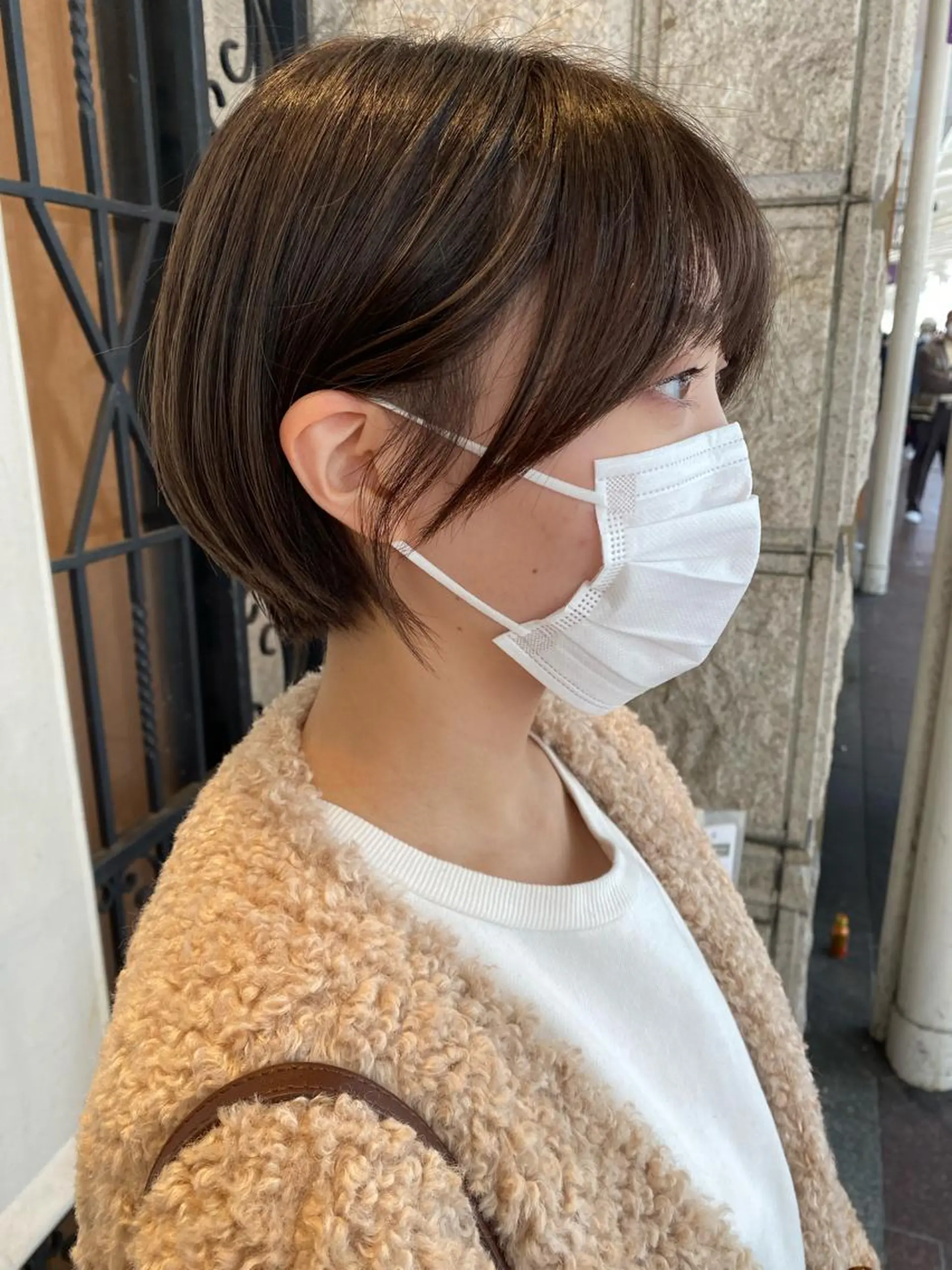 ショート ヘアカラー トリートメント 藤原 侑香のヘアスタイル