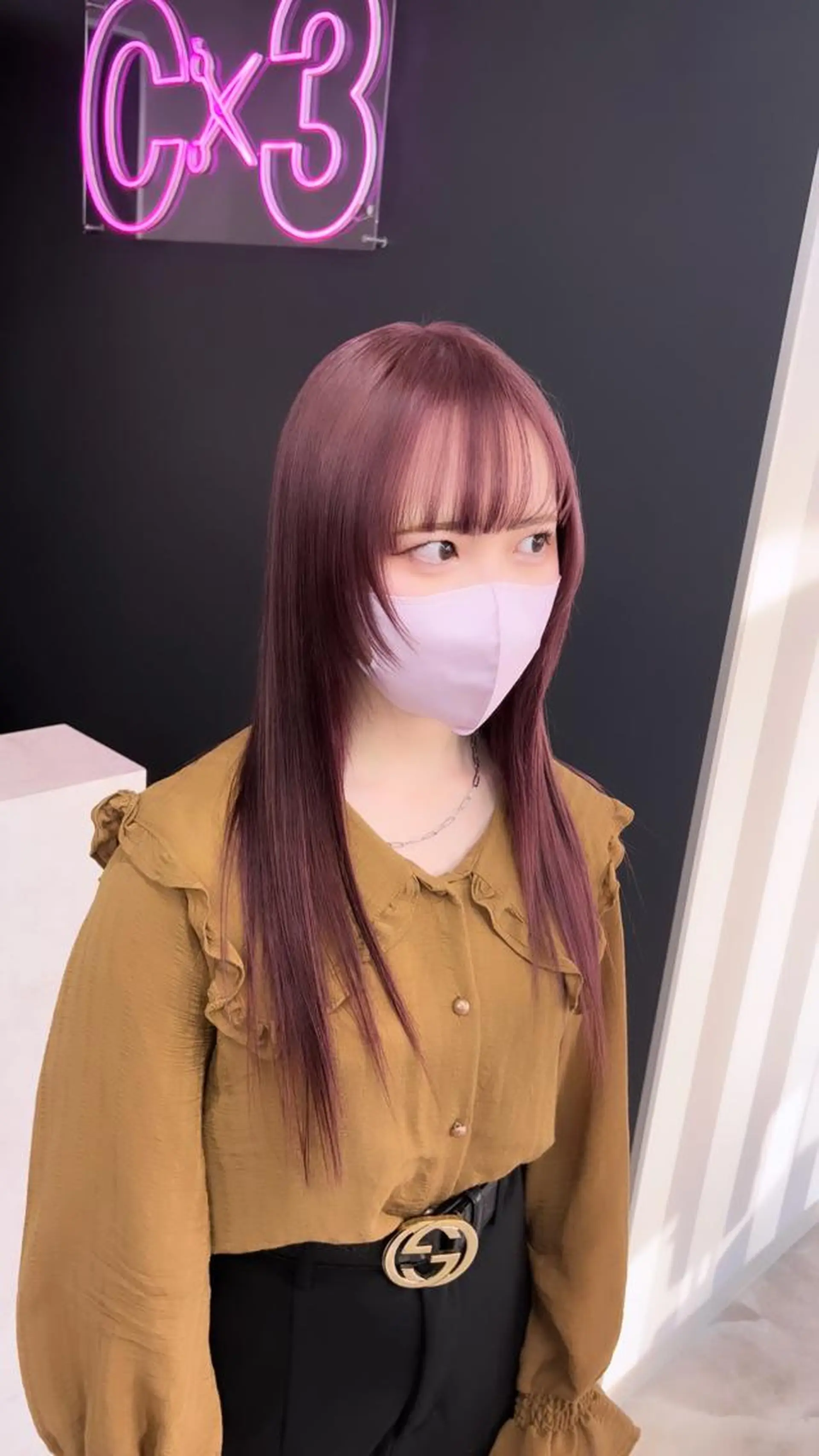 ミディアム カラー ラベンダーカラー ラベンダーピンク ピンクカラー ヘアカラー トリートメント Uno. 本気で ヘアに悩む方へ✨のヘアスタイル