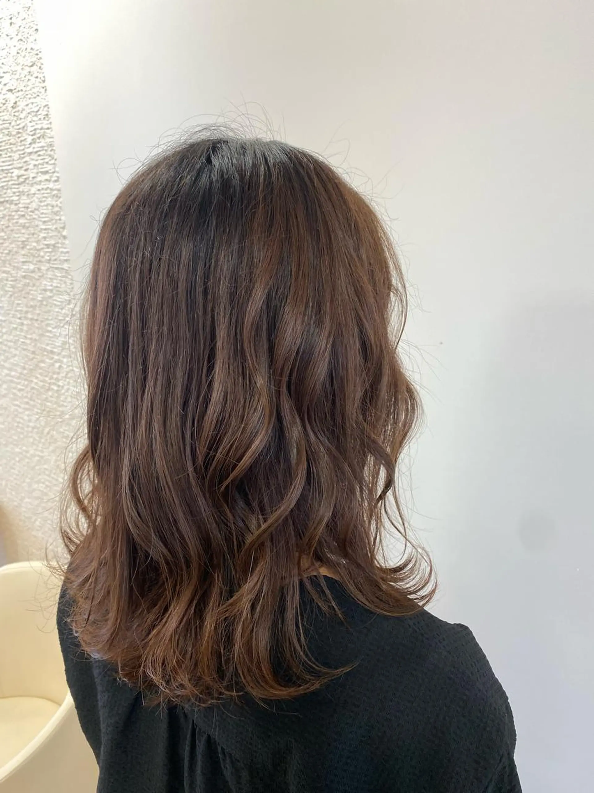 セミロング カラー ヘアアレンジ ハイトーン/ウルフ /レイヤー/坂野幸伸のヘアスタイル