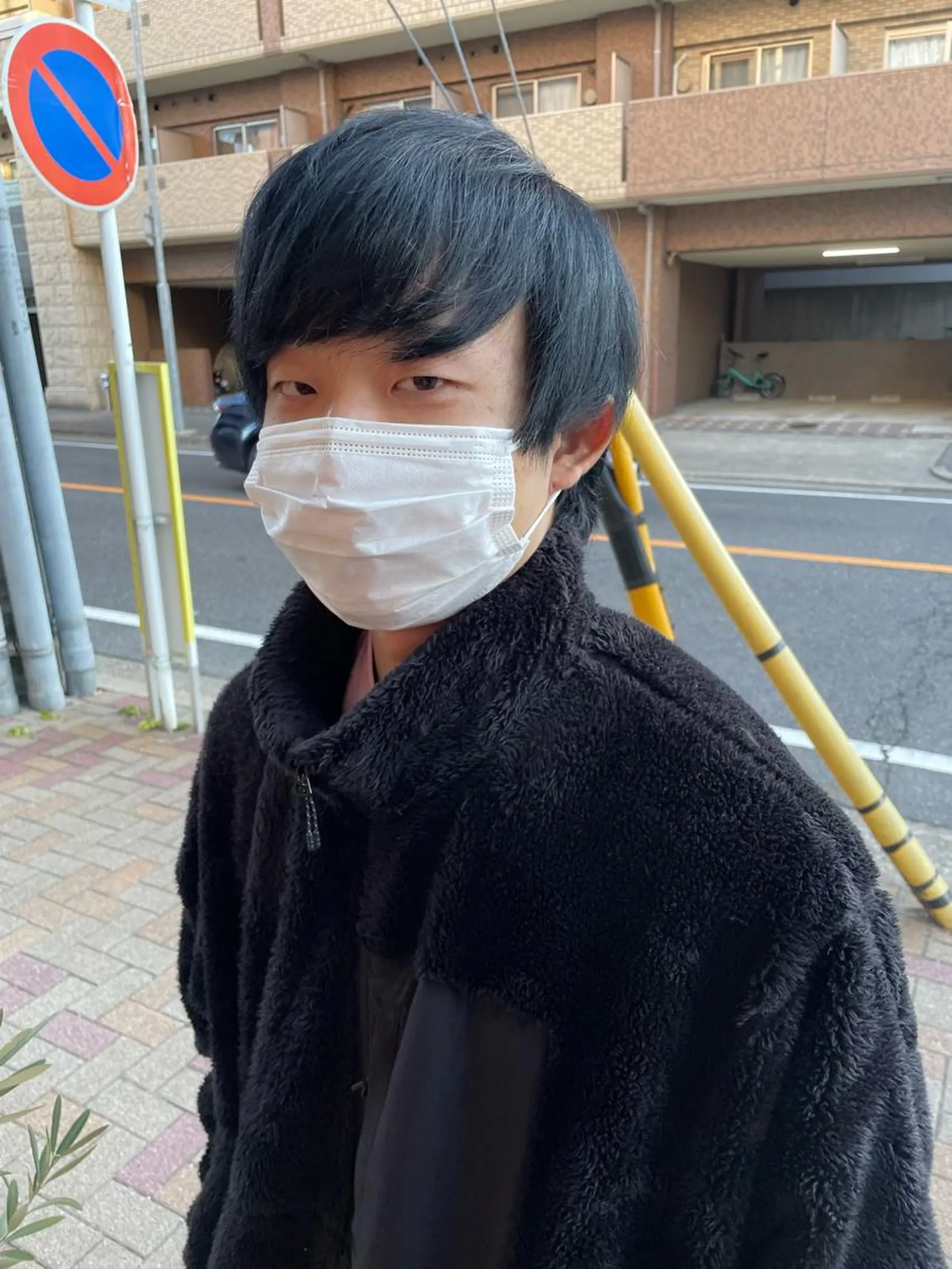 カラー 黒髪 ブルーカラー ブルーブラック 透明感カラー/高畑 /名古屋/山口航輝のヘアスタイル