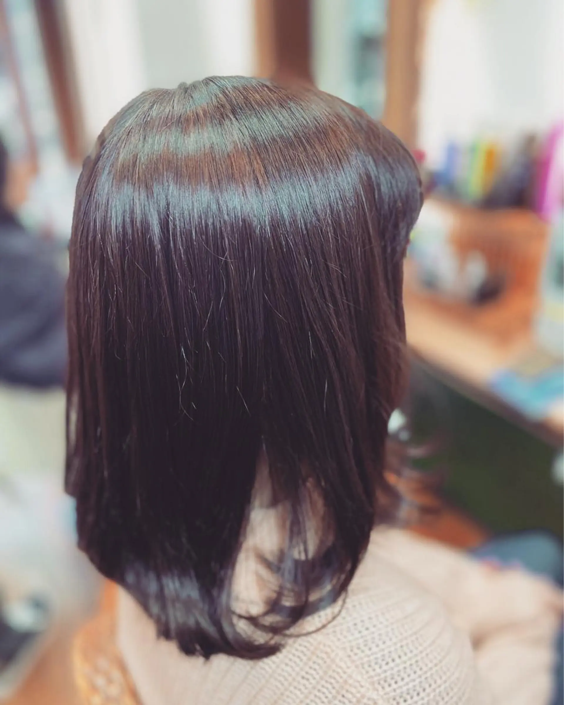 ミディアム ピンクブラウン トリートメント 髪質改善/艶カラー 塩野成一のヘアスタイル