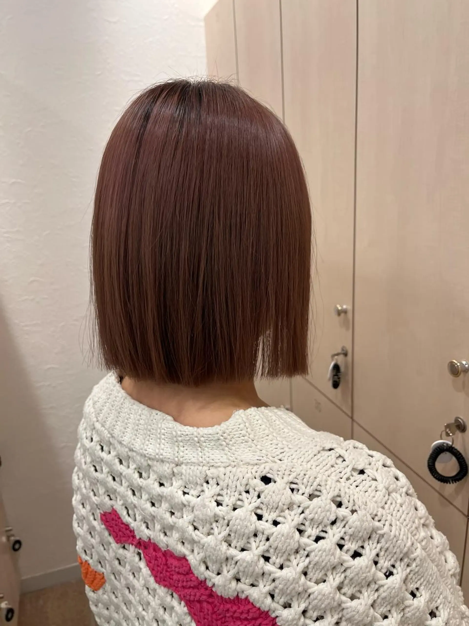 ミディアム ヘアカラー トリートメント HAIR E.S所属・ブリーチ⏳艶カラー Natsukiのヘアスタイル