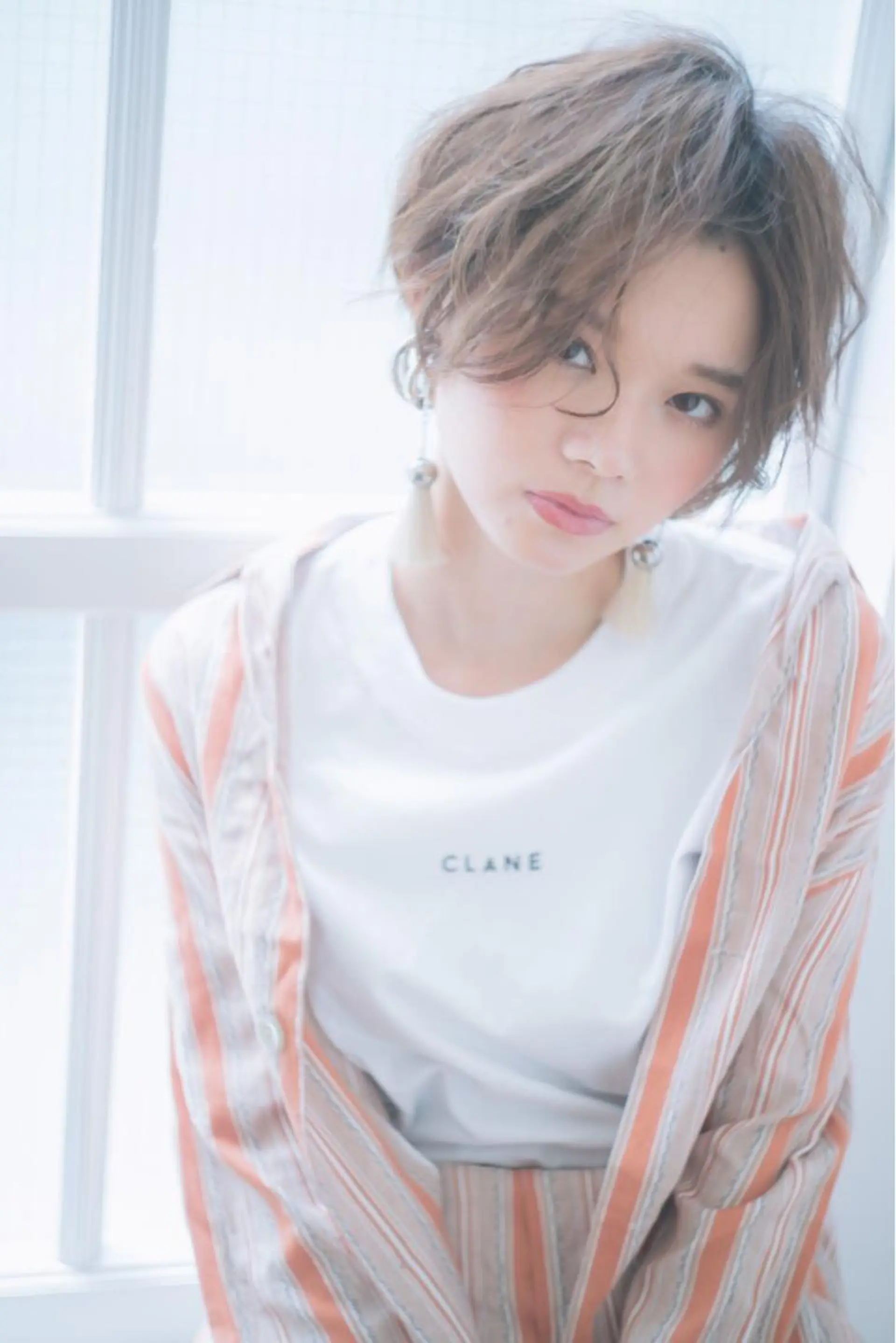ショート カラー パーマ ヘアアレンジ 【白髪ぼかし 専門GBG】自由が丘のヘアスタイル