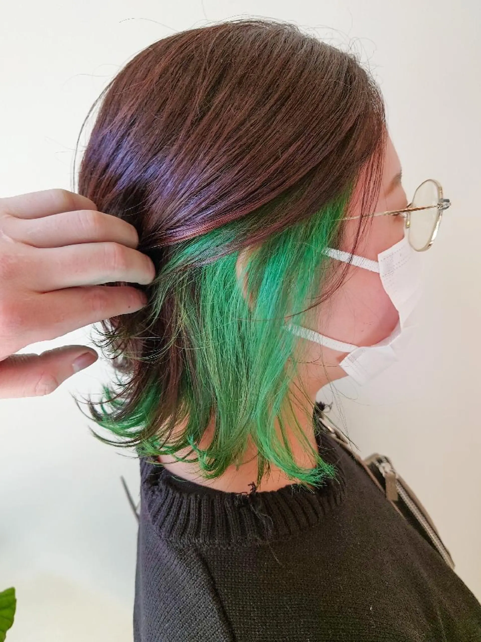 ミディアム カット ヘアカラー 東梅田/美髪矯正/ 大貫一輝のヘアスタイル