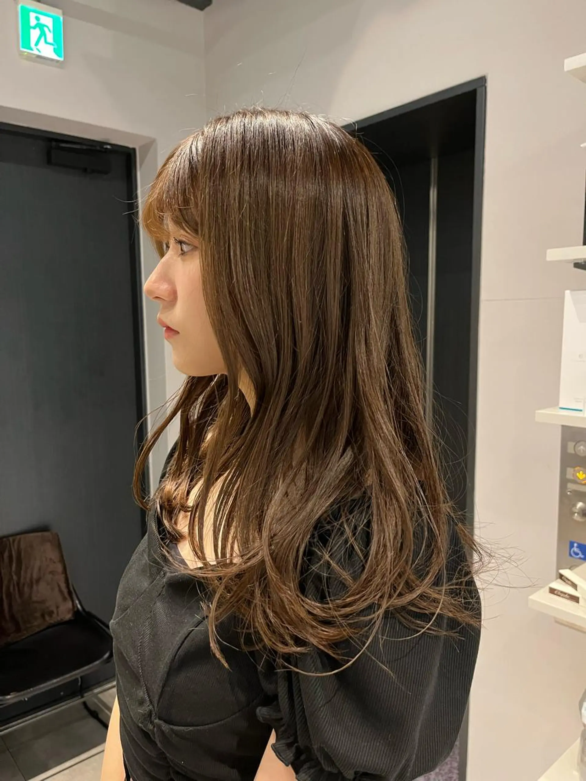 ロング カラー うる艶カラー/恵比寿 ベージュ/丸山陽平のヘアスタイル