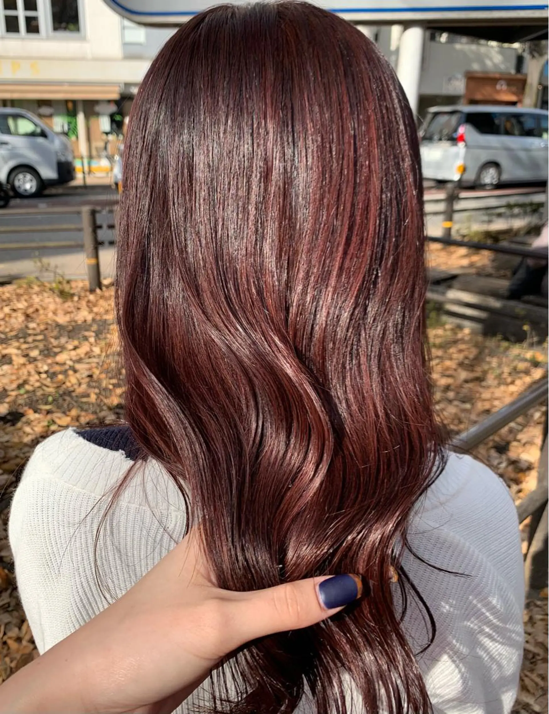 セミロング カラー 海外girl🤎 透明感ベージュmaoのヘアスタイル