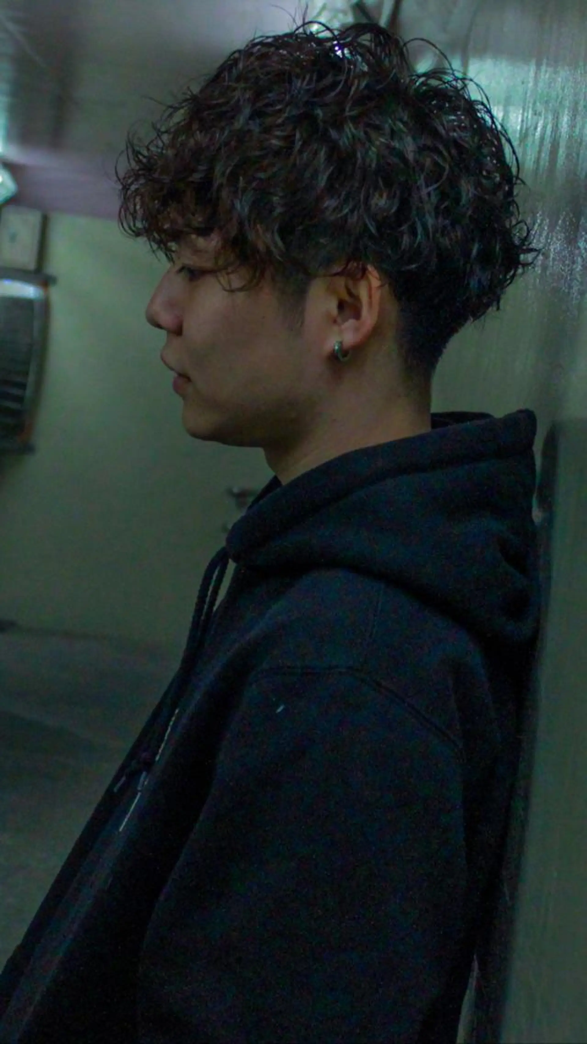 ミディアム パーマ メンズ メンズパーマ 赤司 泰樹のヘアスタイル