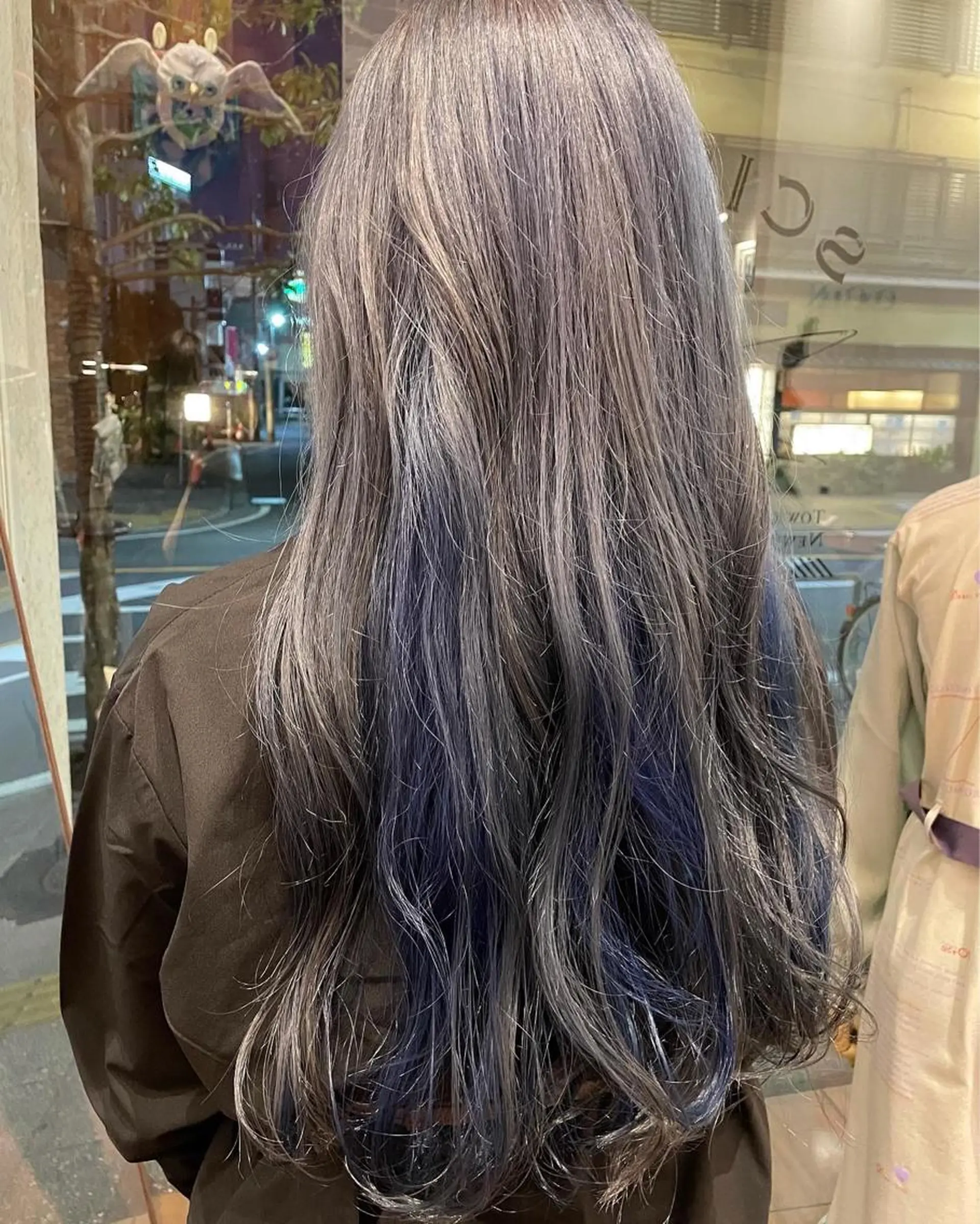 ロング カラー ブルーカラー ヘアカラー トリートメント CoCooN 店長 さのえみのヘアスタイル