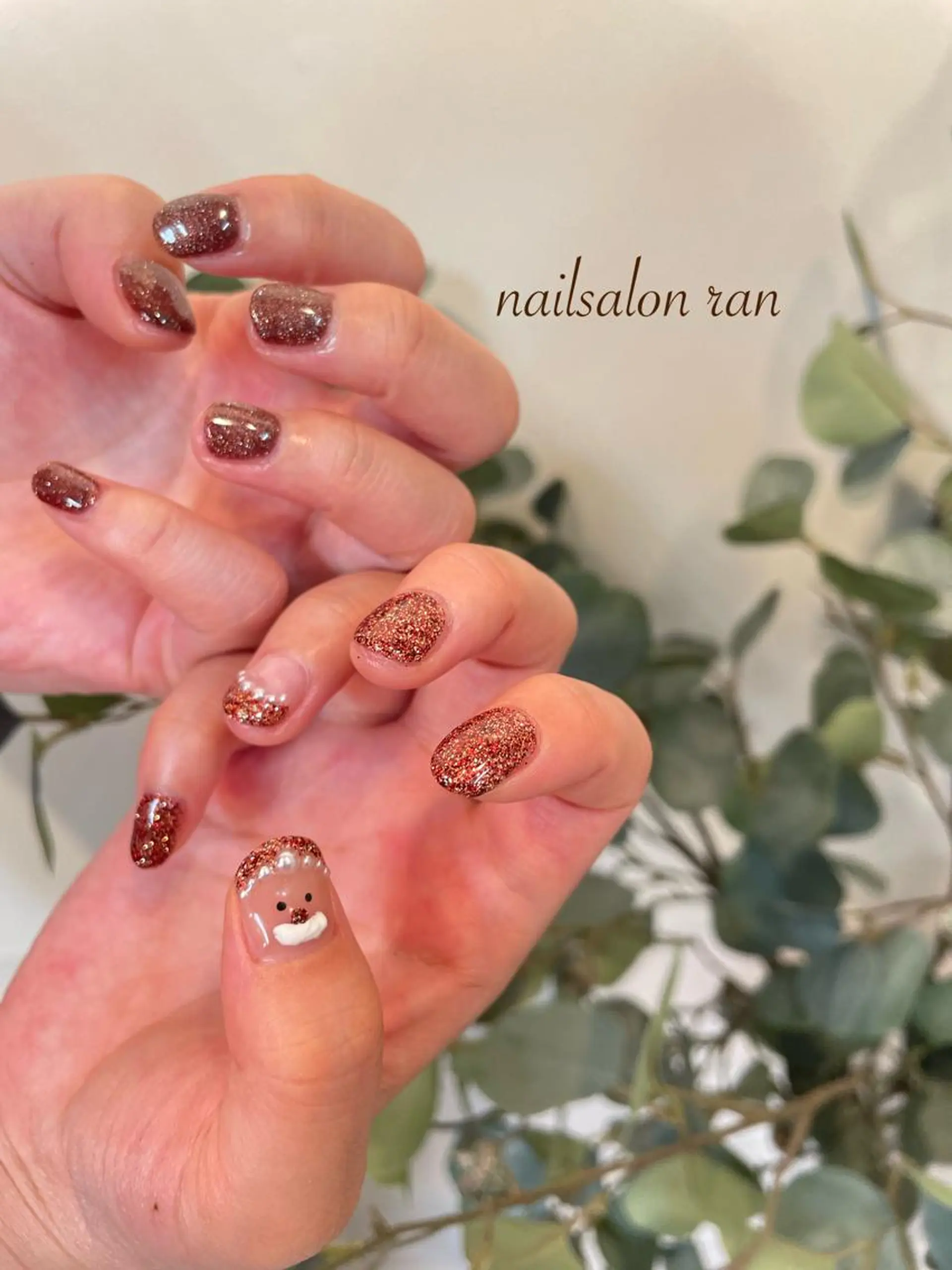 ネイル 冬ネイル クリスマス nailsalon ranのネイルデザイン