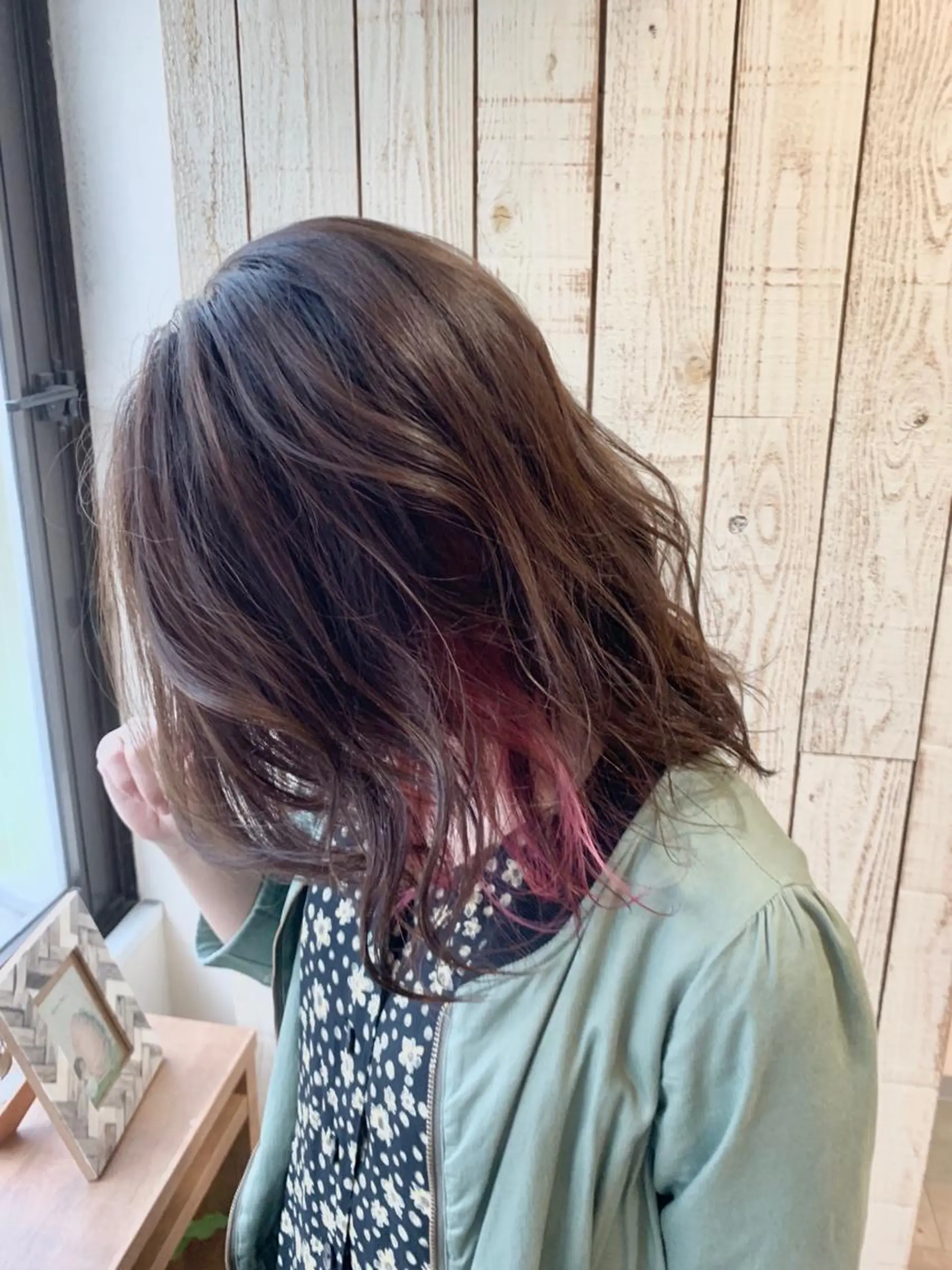 ミディアム カラー 透明感/ 美髪矯正/田中恭のヘアスタイル