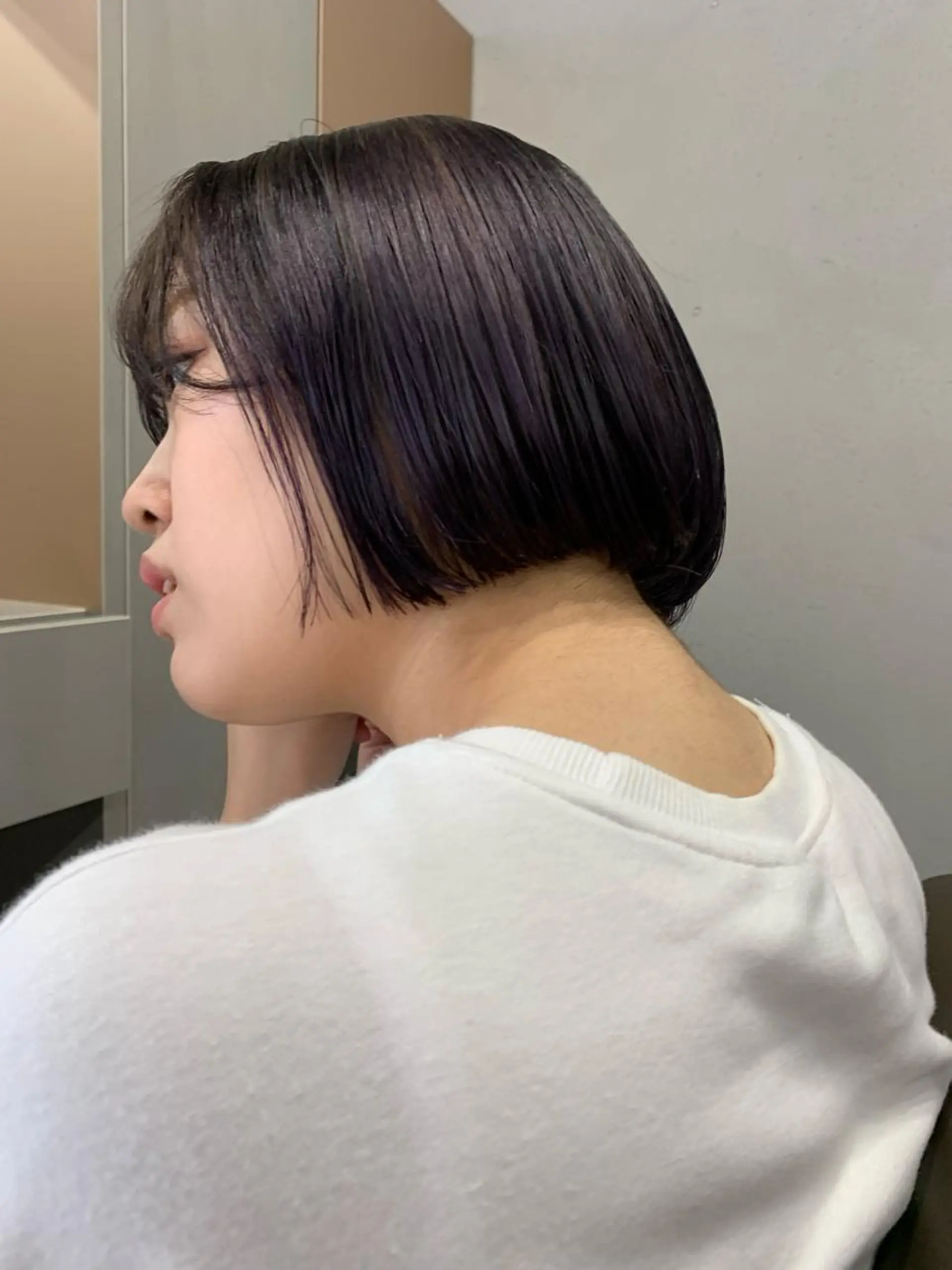 ショート カラー ボブパーマコテ巻き風 パーマNo1深江秀平のヘアスタイル