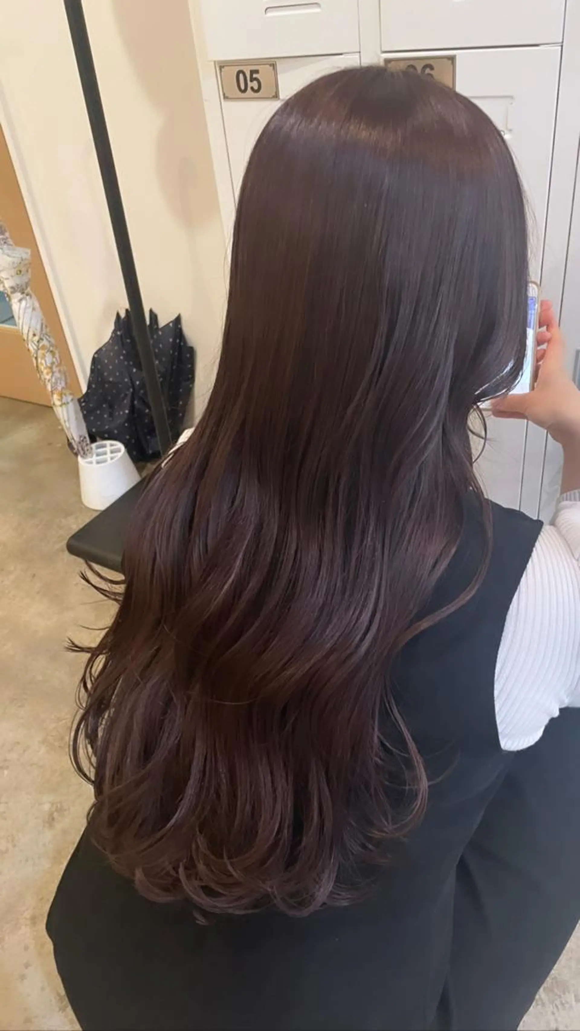 ロング カラー ヘアアレンジ ブリーチ ラベンダーカラー ラベンダーピンク ブリーチなしカラー ピンクカラー REONA🪽✨薬院 レイヤーカット🫧のヘアスタイル