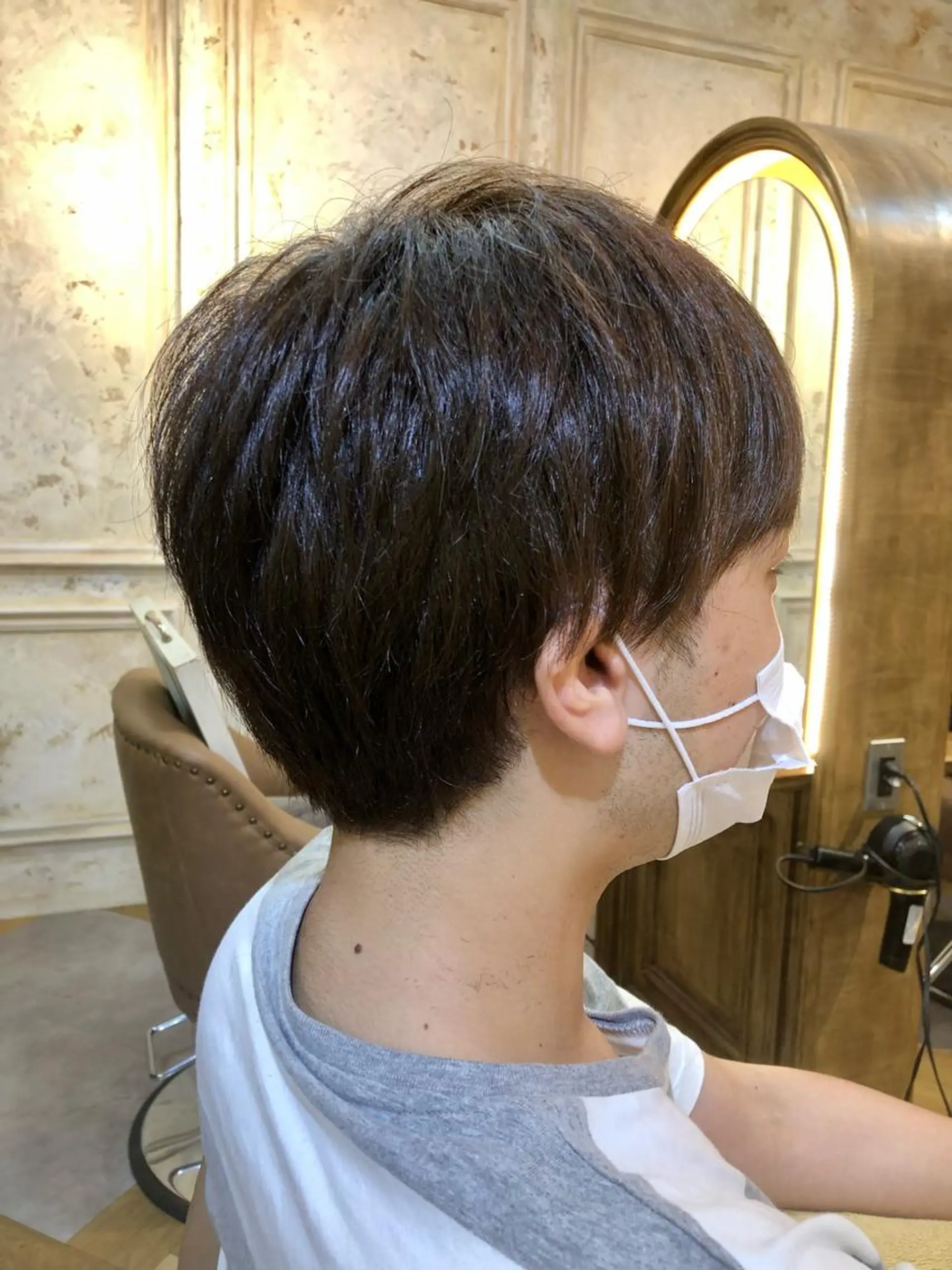 ショート カラー メンズ 卒業式のヘアスタイル Carina所属・セン北徒歩5分 キシタクのヘアスタイル