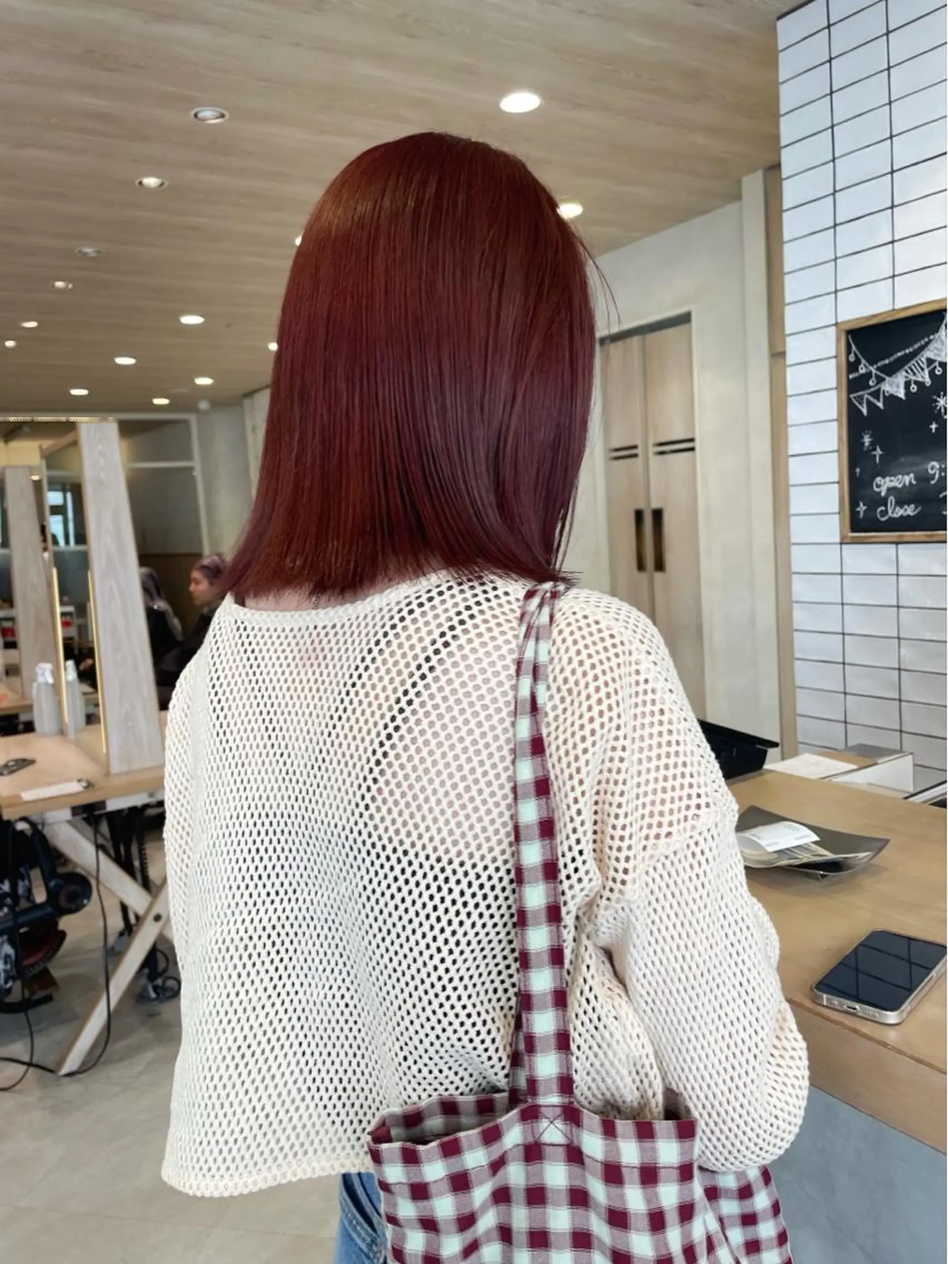 ミディアム カラー ブリーチ ダブルカラー ブリーチなしカラー ヘアカラー トリートメント haru/レイヤー/ ウルフのヘアスタイル