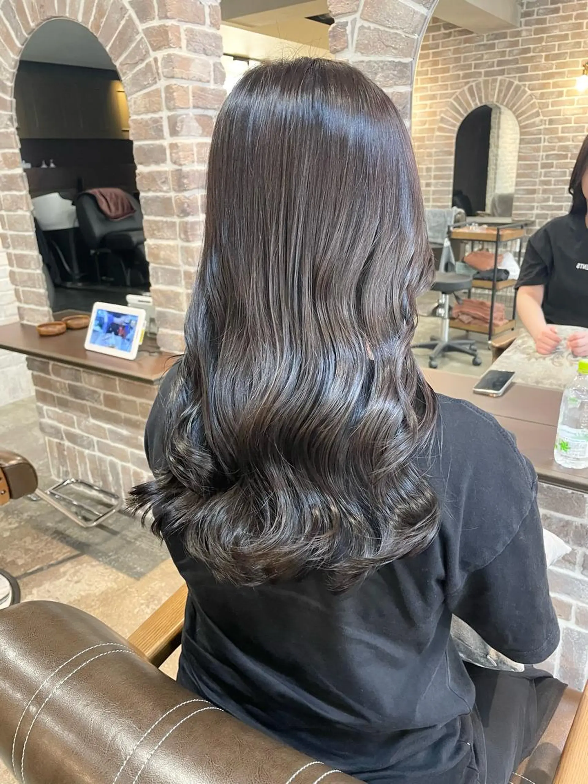 ロング カラー アッシュ ダークアッシュ ACROあべの店所属・艶カラー/インナー /グラデ/大西小百合のヘアスタイル