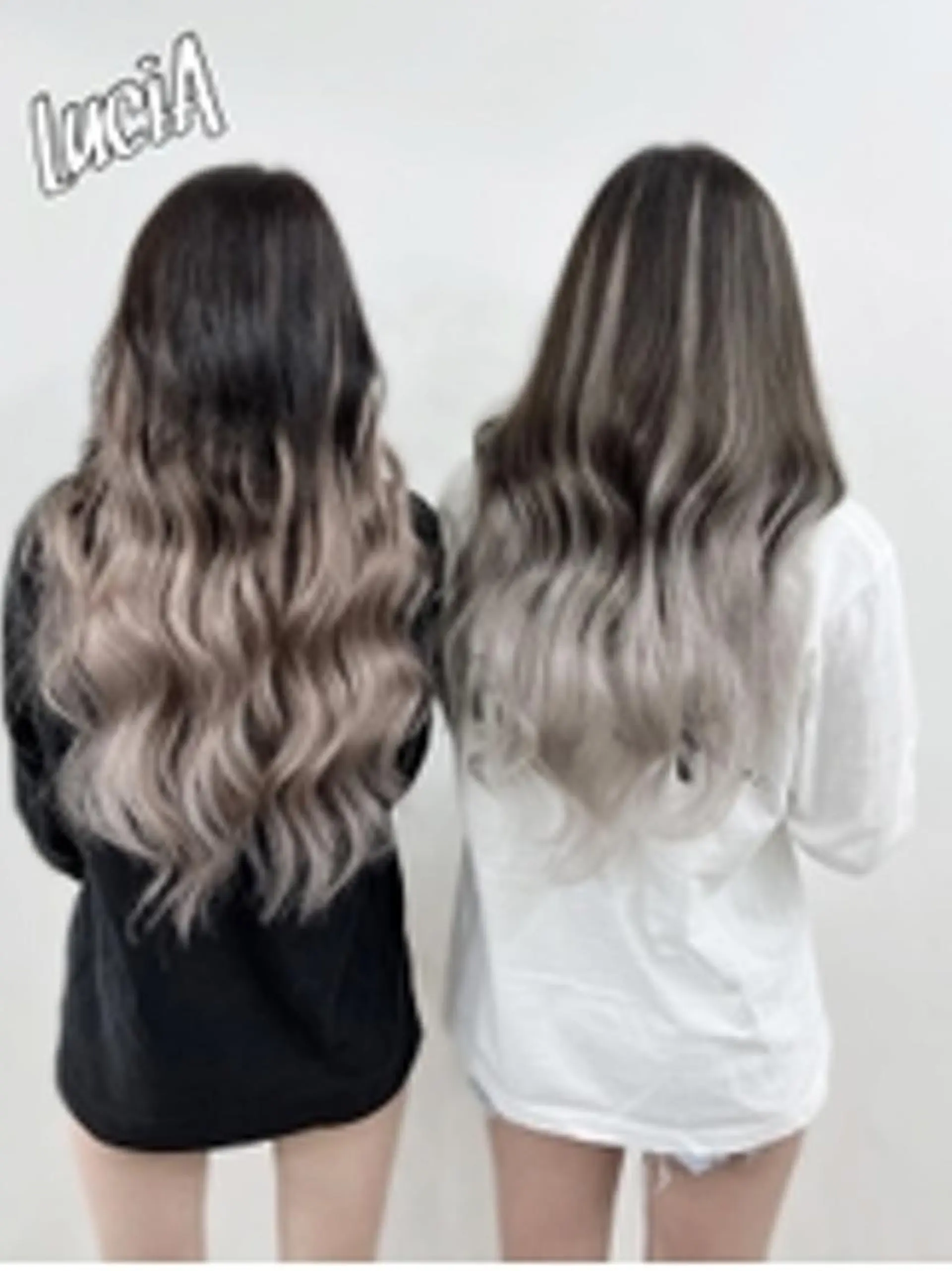 ロング カラー エクステ LuciAのヘアスタイル