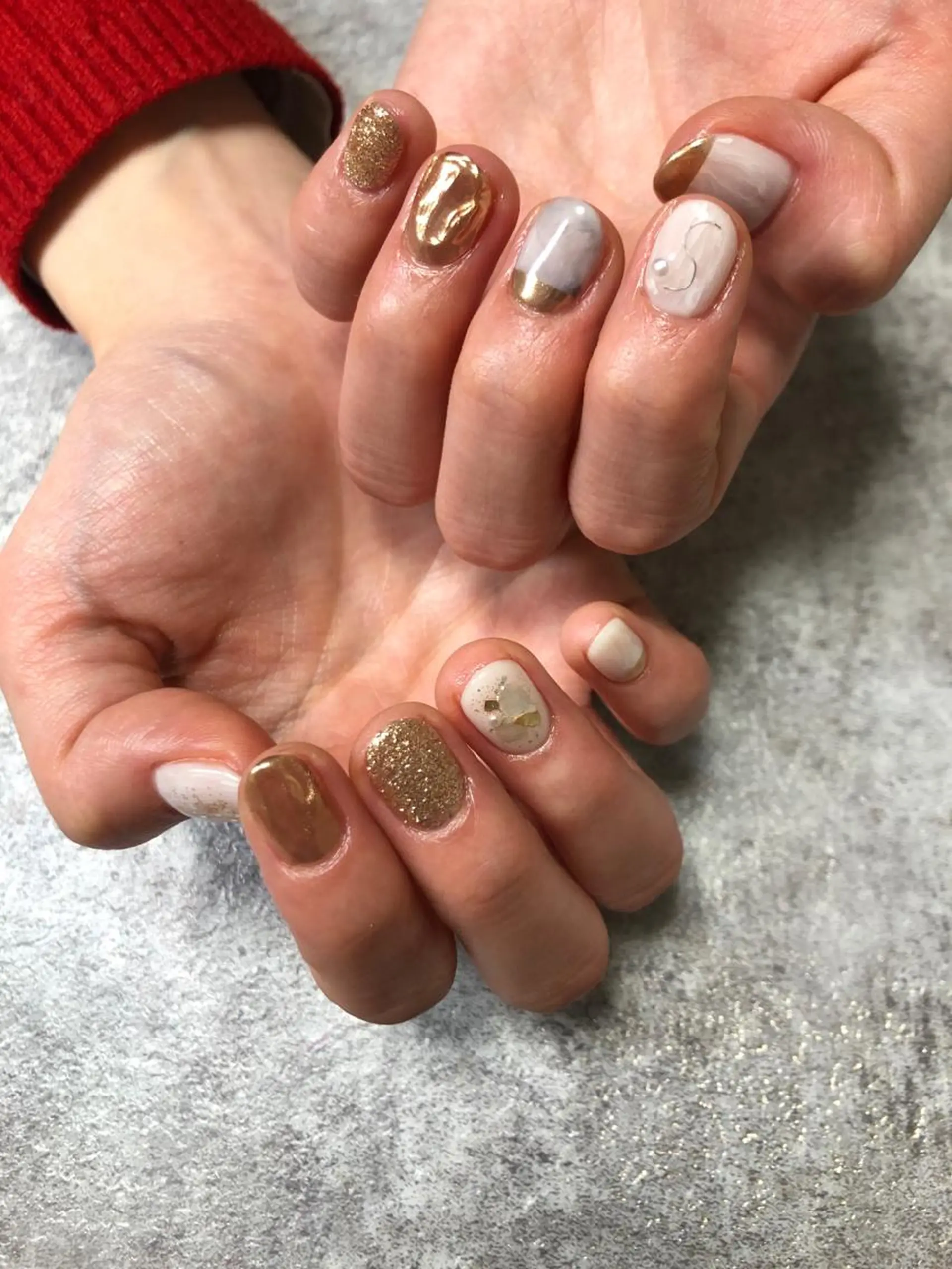 ネイル ハンドネイル 【LINON】 airiのネイルデザイン