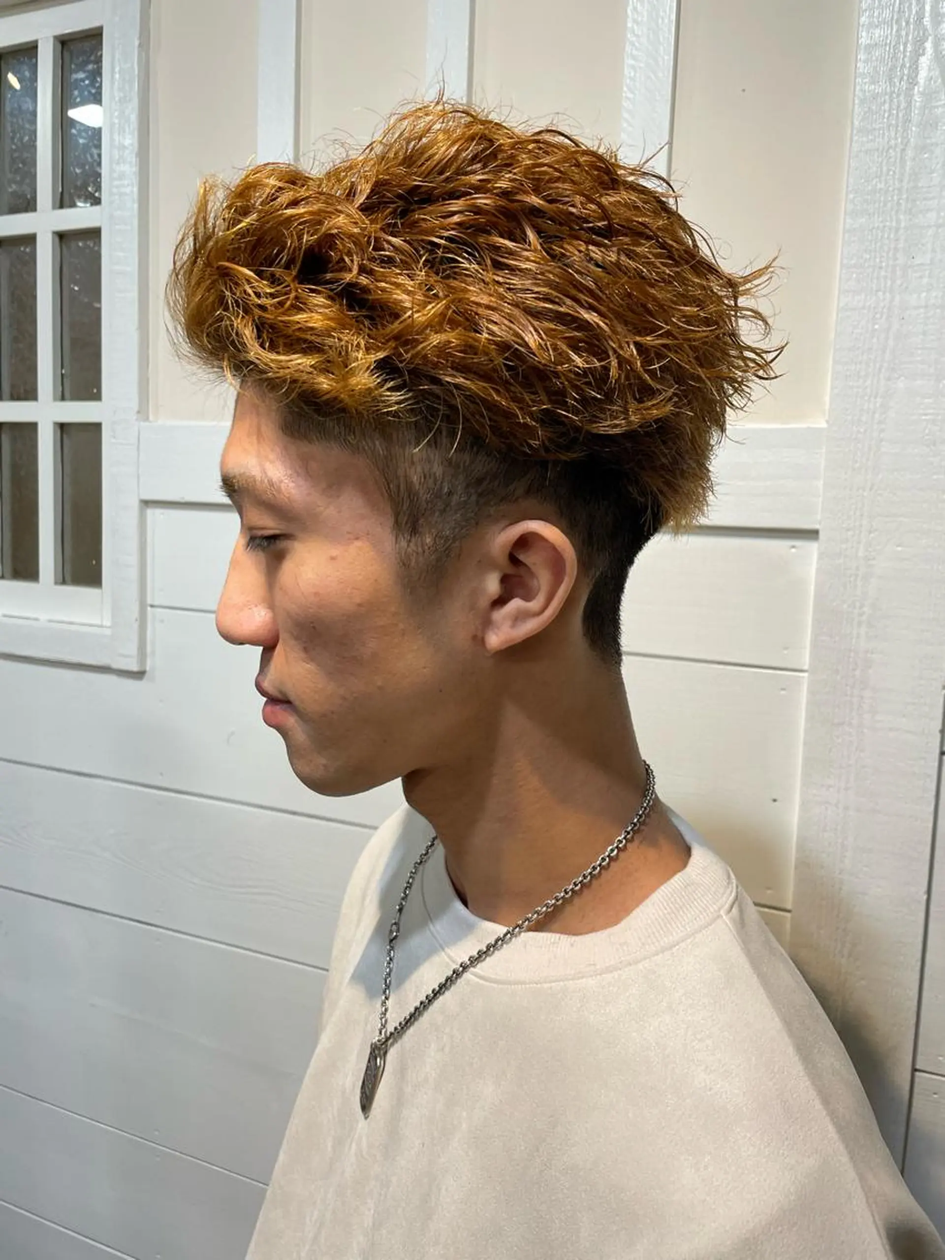 パーマ メンズ 足立 悠輔のヘアスタイル