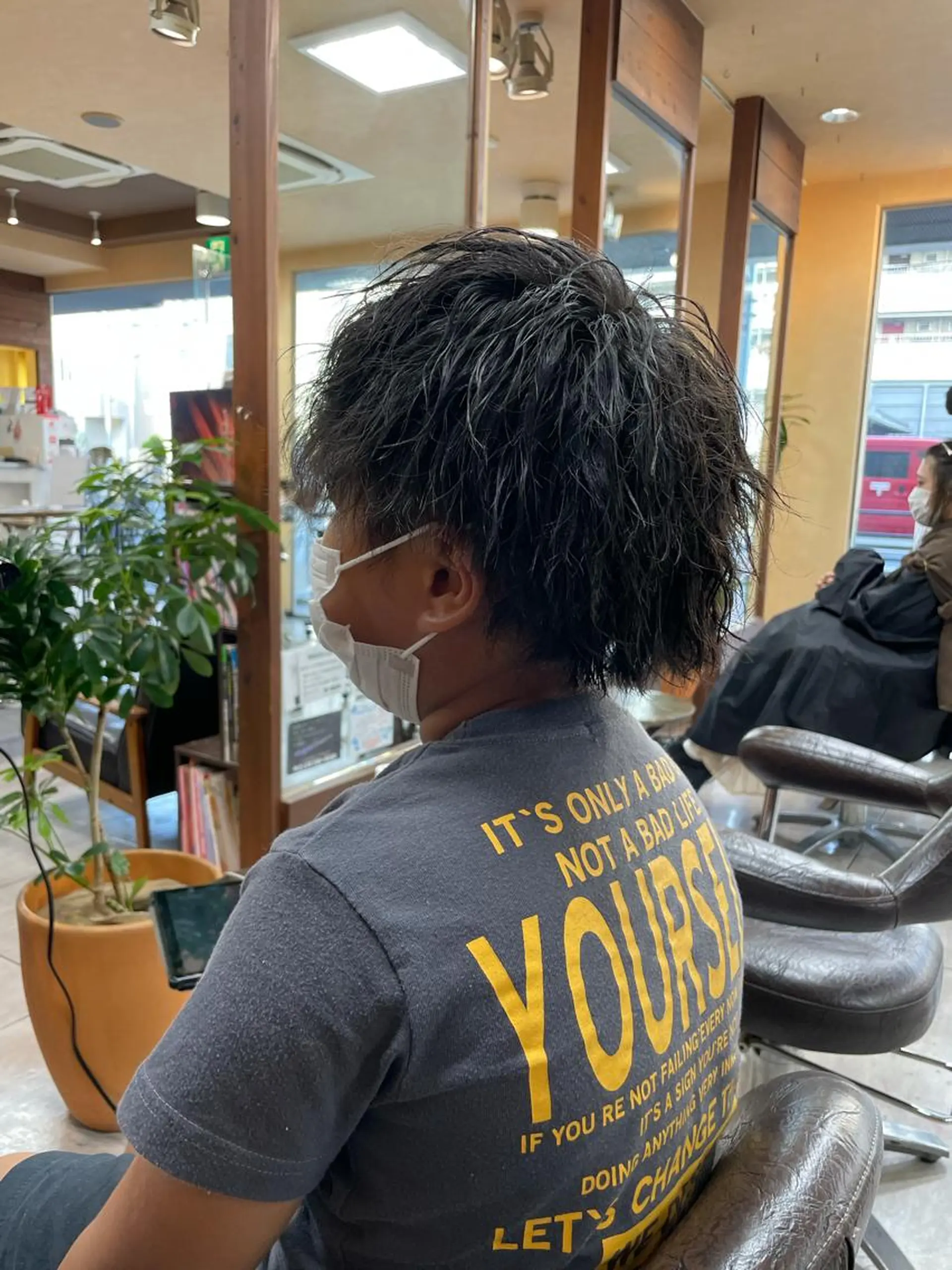 ショート パーマ メンズ キッズ 似合わせ/前髪カット /店長 村上直也のヘアスタイル