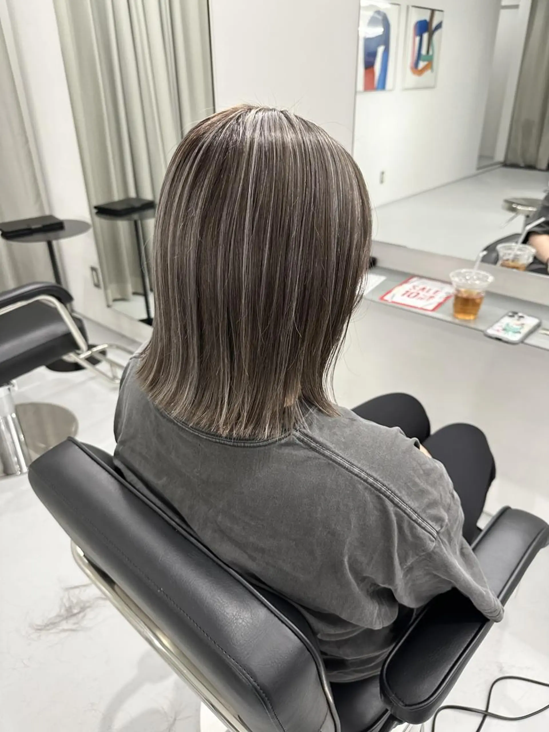 ショート カット ヘアカラー トリートメント ミルクティーベージュ 新潟万代/MANA♡のヘアスタイル