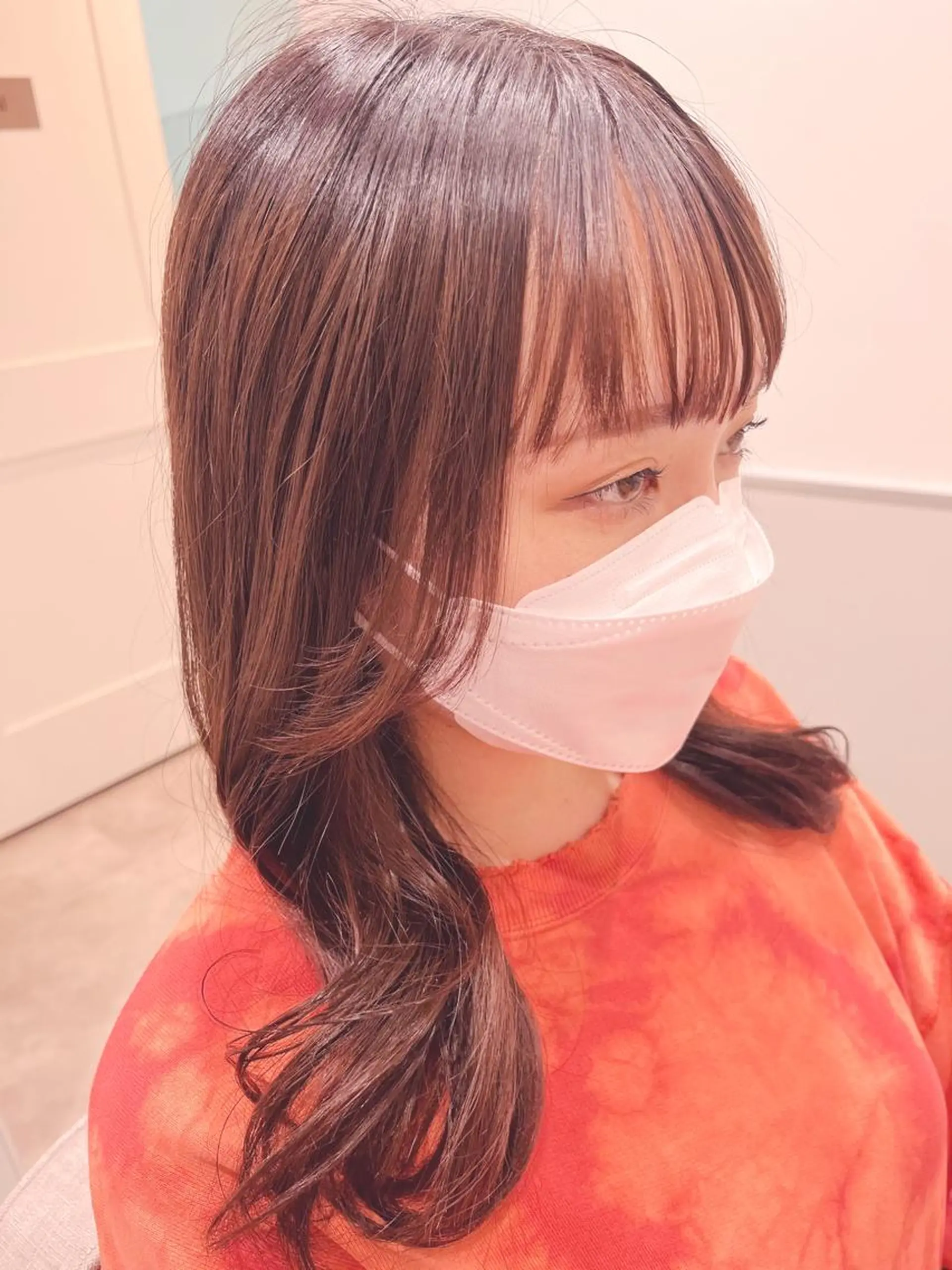 ミディアム ショートボブ ボブ 髪質改善 韓国風ヘア シースルーバング カット ヘアカラー ヘアセット BACANCES〜バカンス〜所属・👑👑👑👑工藤 敬👑👑👑👑のヘアスタイル