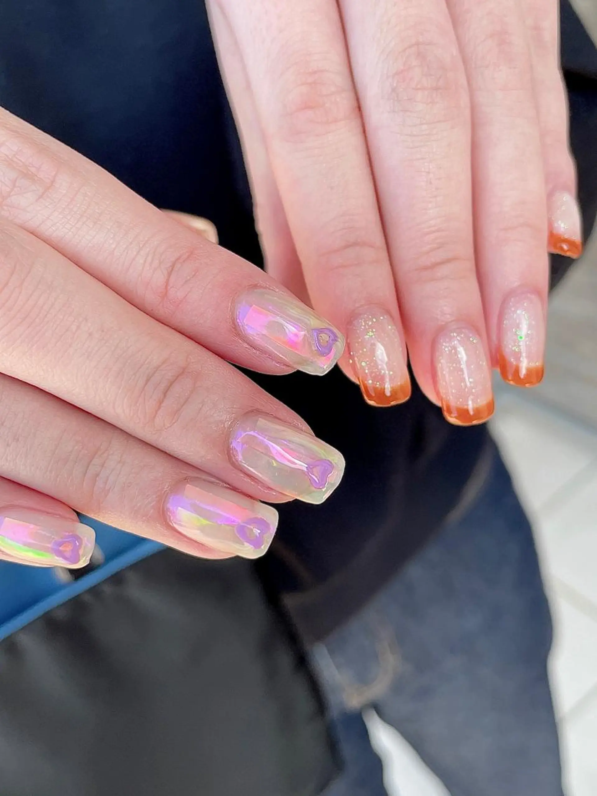 ネイル 氷ネイル・うるうるネイル ハンドネイル ハンドケア Lilly Co.のネイルデザイン