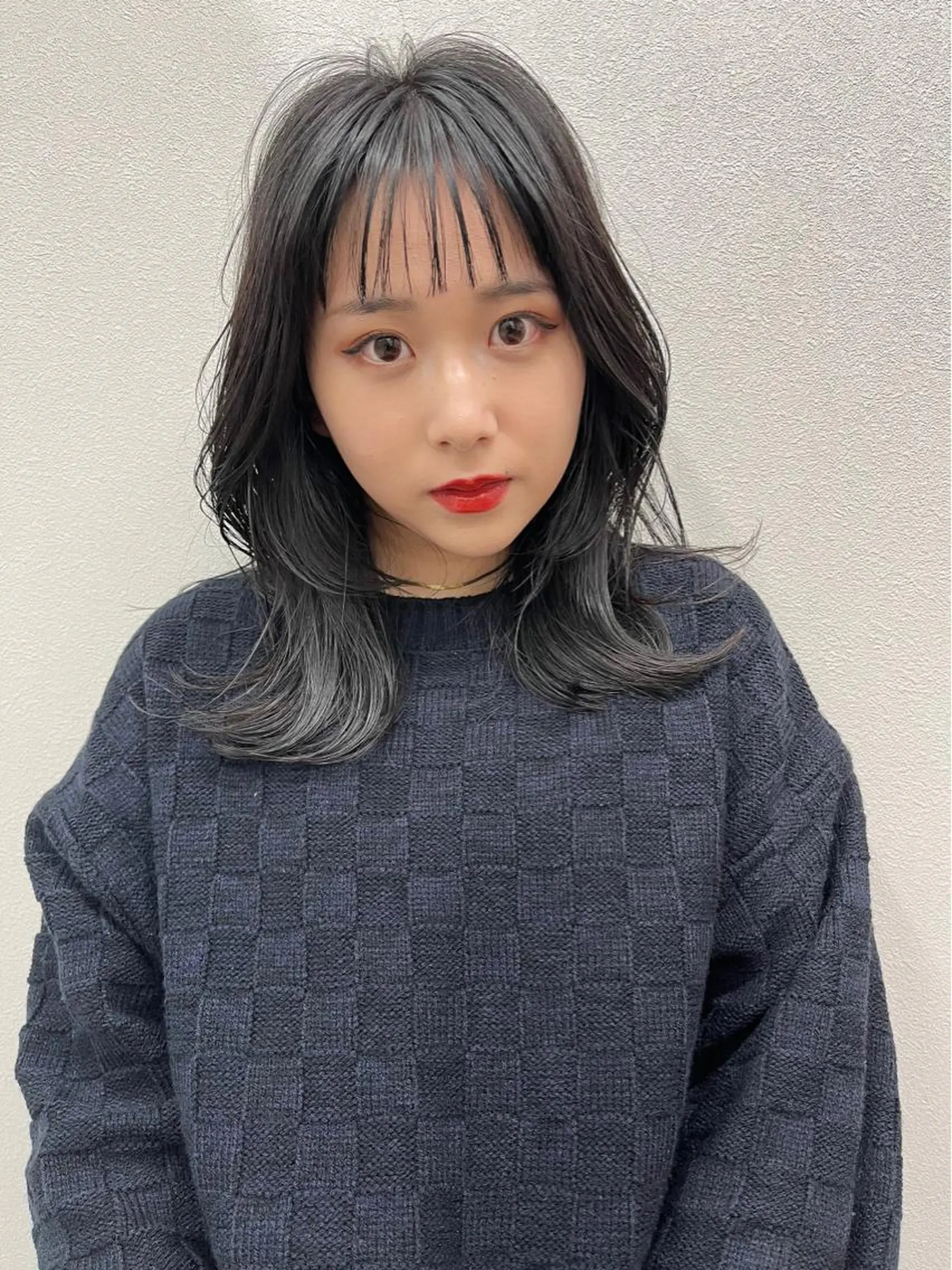 セミロング カラー パーマ ヘアアレンジ カット 🫧umu.🫧韓国 /レイヤー/ハッシュのヘアスタイル