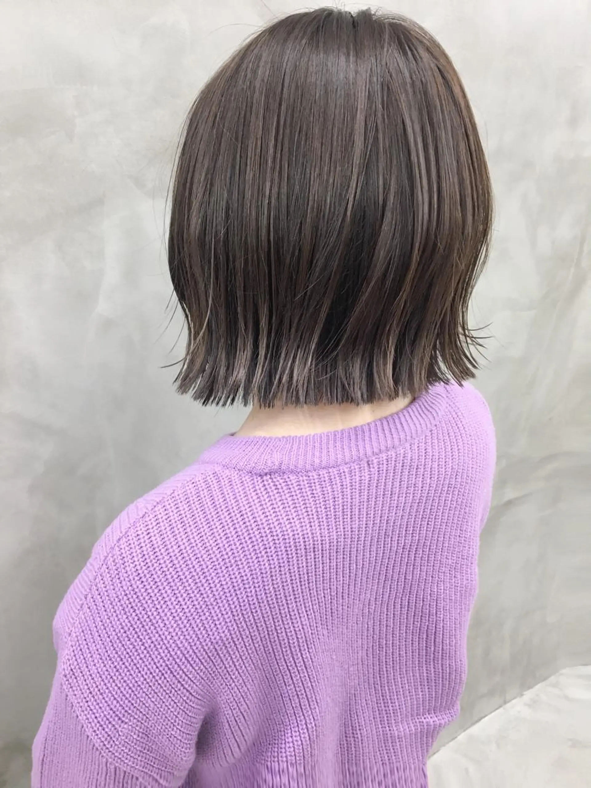 カラー 切りっぱなしボブ イルミナカラー ボブ ヘッドスパ (女性限定)🍋モエのヘアスタイル