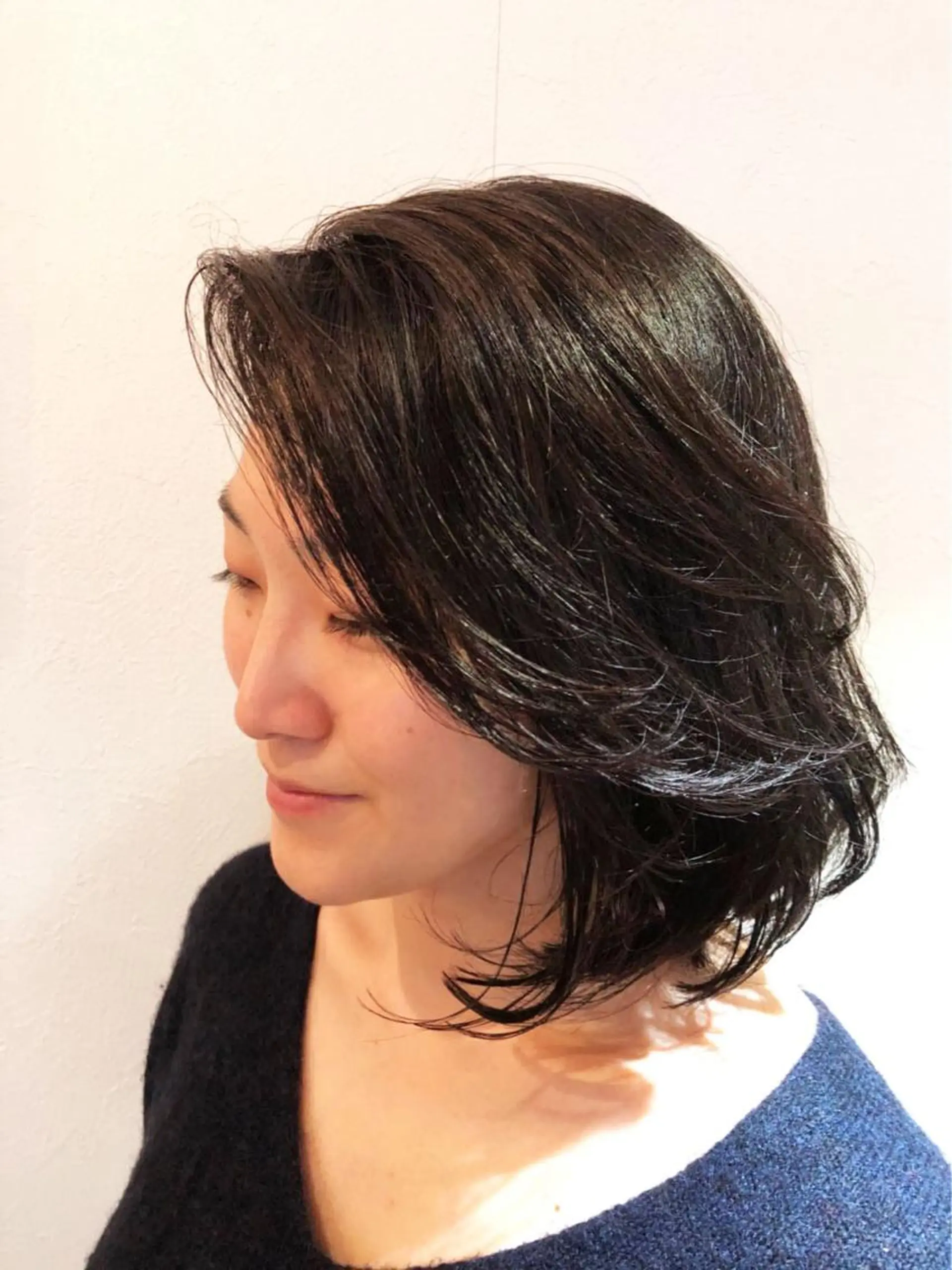 セミロング カット 色タイプ診断 ❤️Umi❤️のヘアスタイル