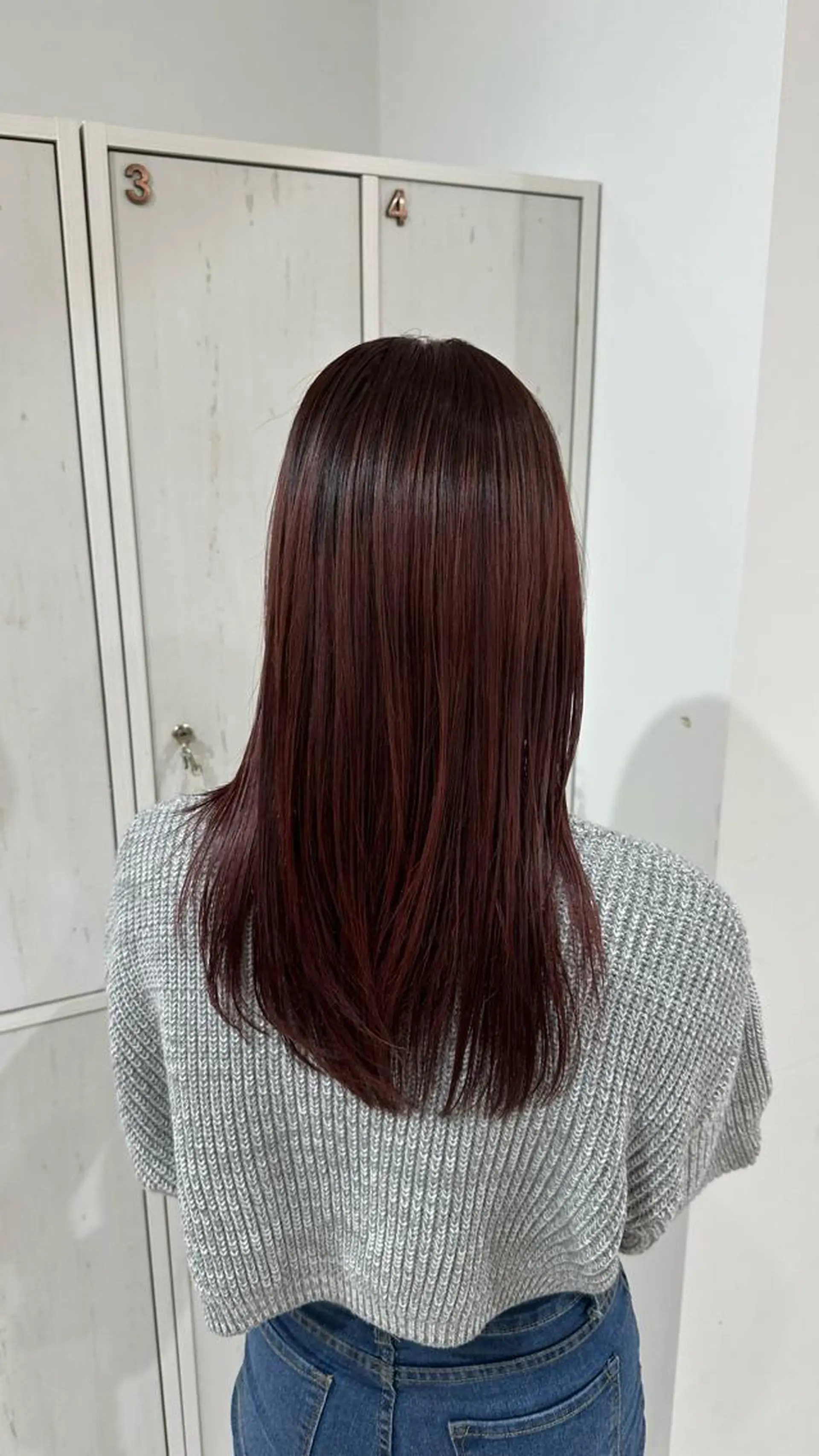 セミロング カラー 縮毛矯正／ 堺 健人のヘアスタイル