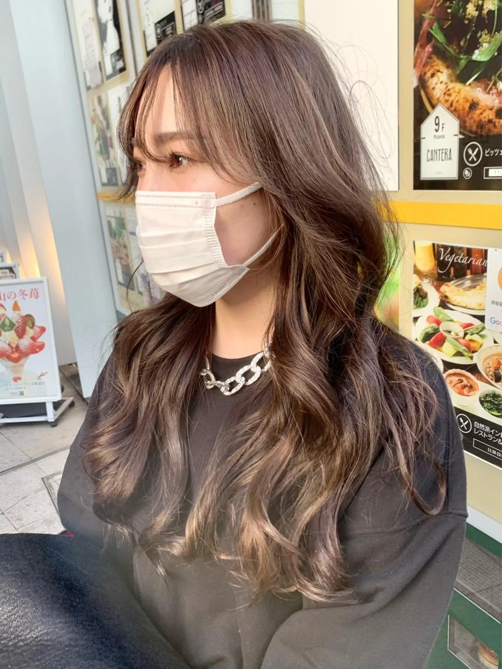 ロング カラー ヘアアレンジ ハイトーン/美髪矯正 🍃大江拓実のヘアスタイル