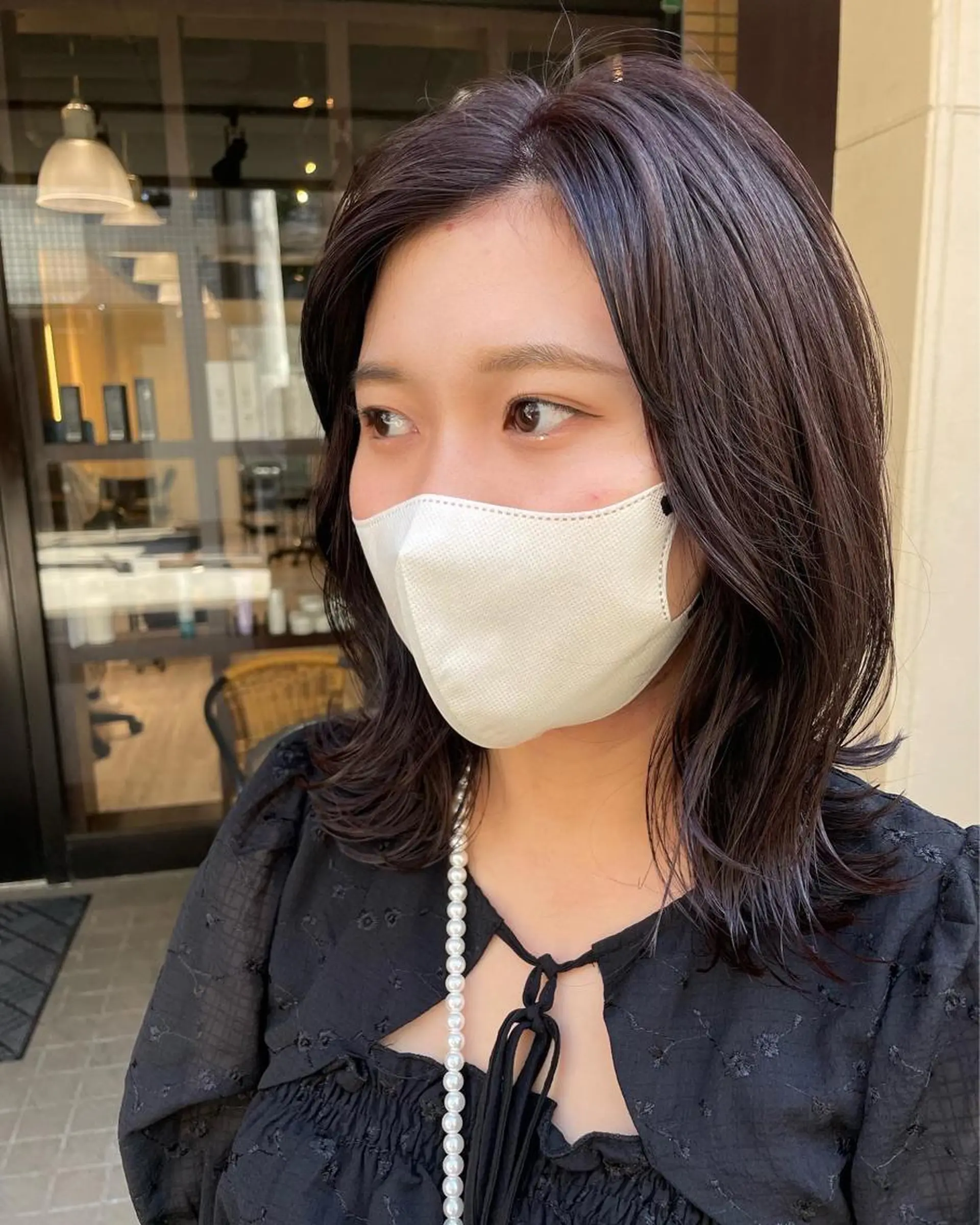 ミディアム カラー ベージュカラー カット ヘアカラー トリートメント しのはら まどかのヘアスタイル