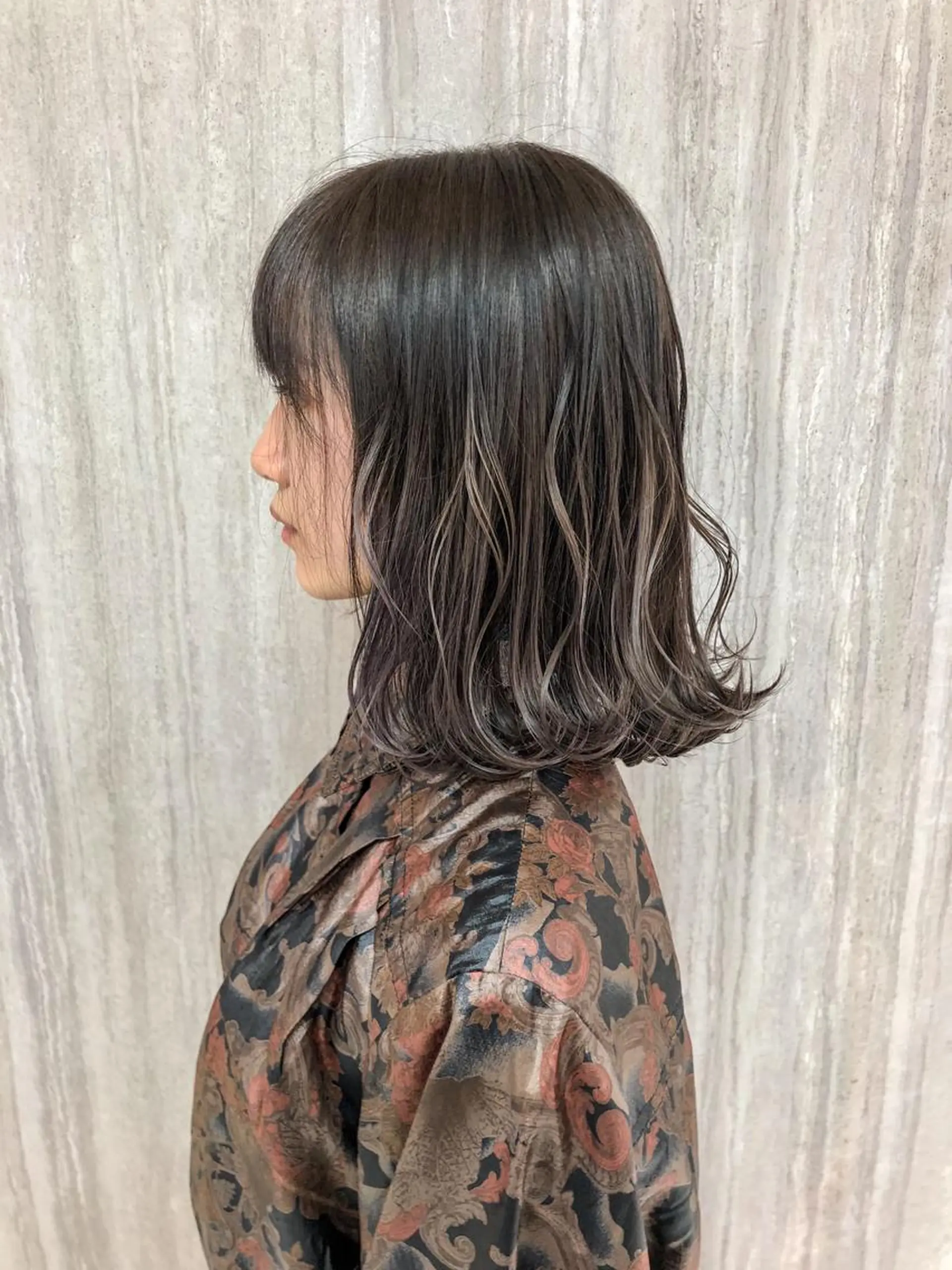 ミディアム カラー パーマ 💎髪質改善💎似合 わせカット✄穂積拓斗のヘアスタイル