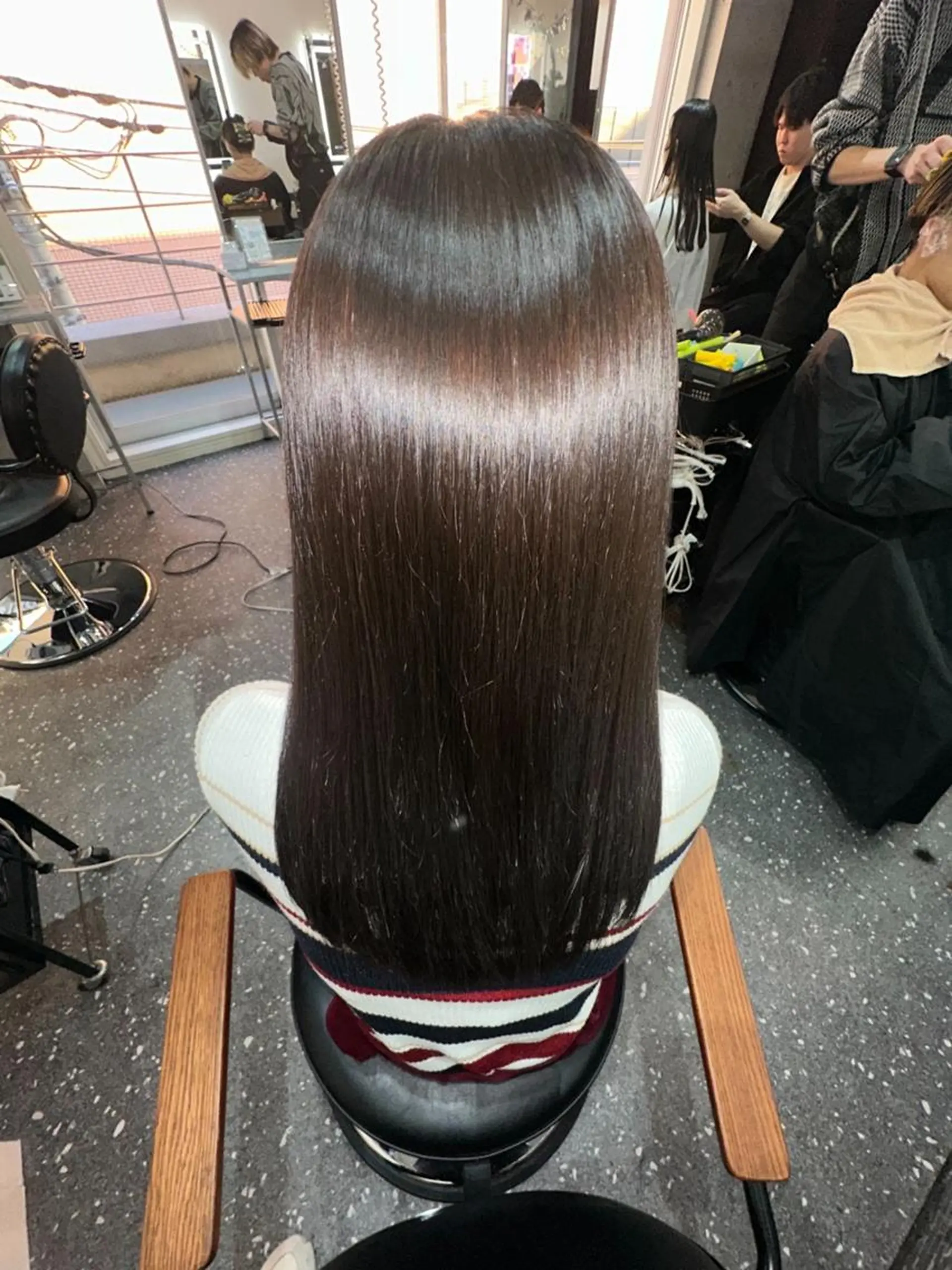 ロング カラー カット ヘアカラー 縮毛矯正 トリートメント 髪質改善⭐️縮毛矯正 中野⭐️Rinaのヘアスタイル