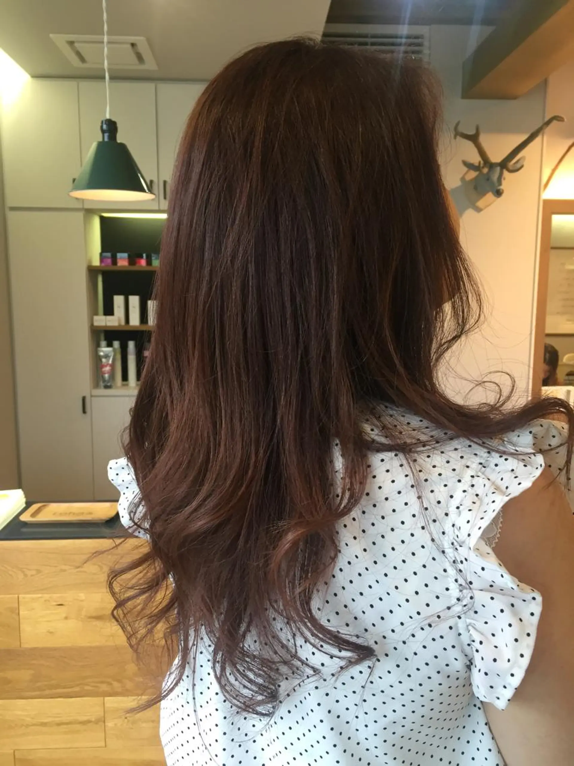 ロング カラー ピンクカラー ツキダテ ユイのヘアスタイル