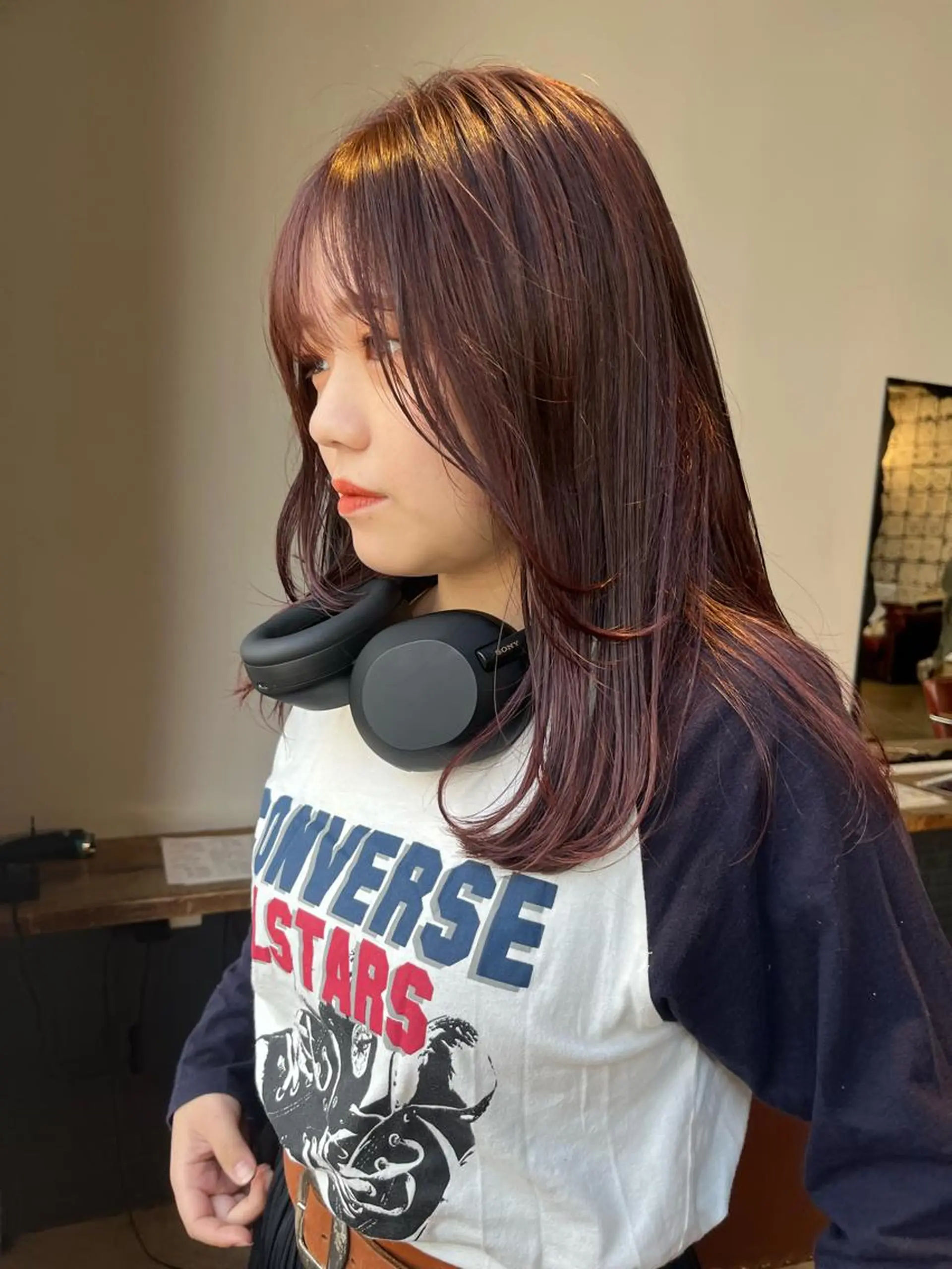 セミロング カラー hono/ボブ/ ハイトーン/ベージュのヘアスタイル