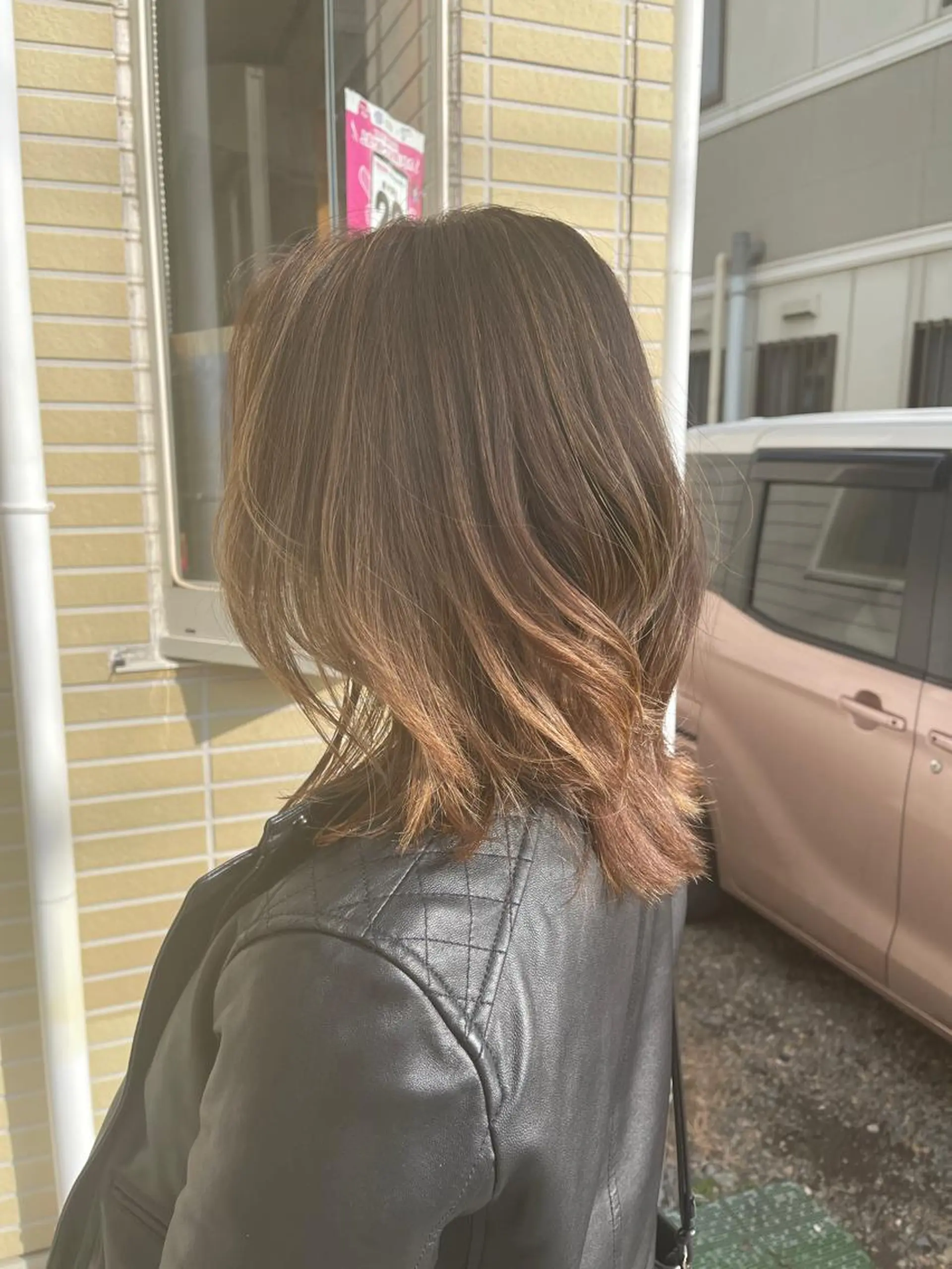 セミロング カラー バレイヤージュ ハイライトカラー ハイライト 髪質改善 レイヤーカット 髪質改善のプロ✨りな さんのその他イメージ