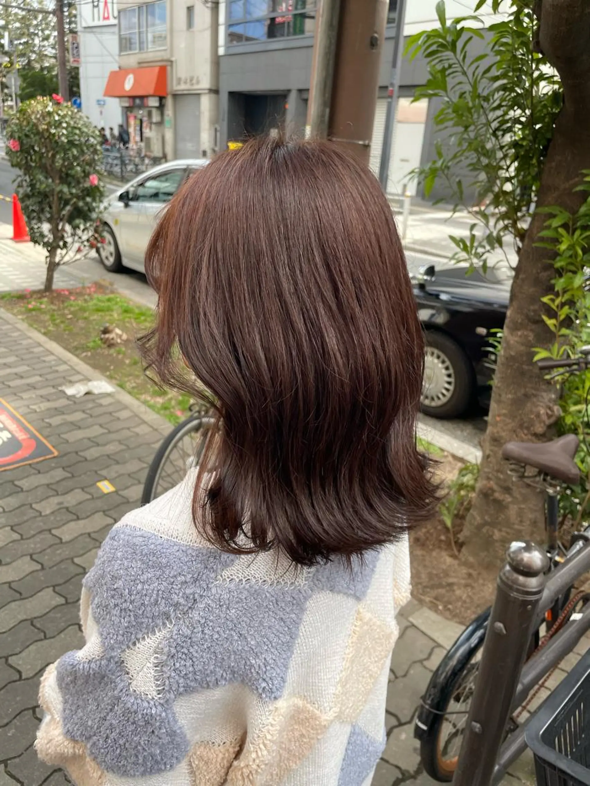 ミディアム 片平 帆香のヘアスタイル