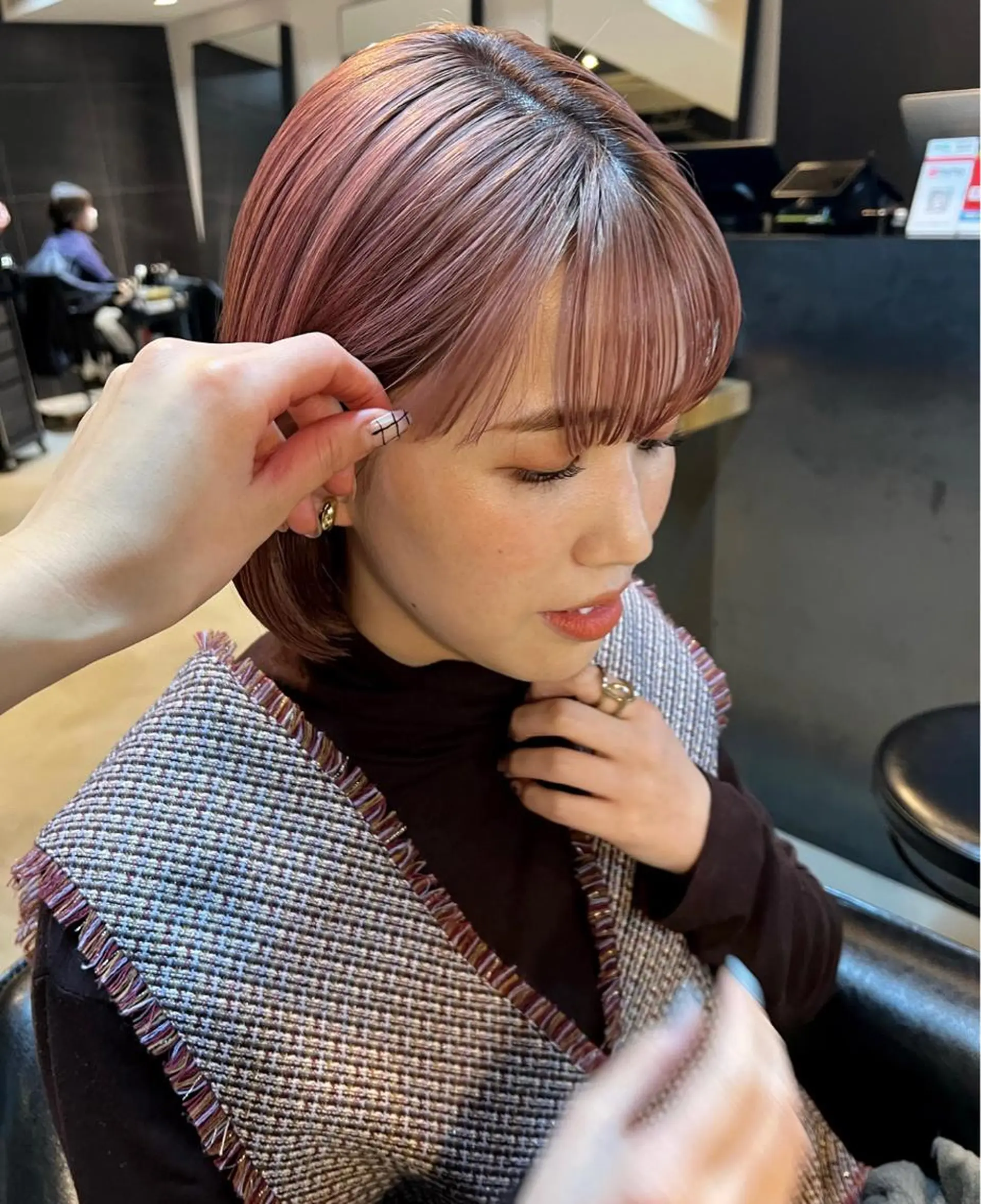 セミロング カラー カット ヘアカラー トリートメント トレンドと似合わせ/ マンツーマン/西上楓のヘアスタイル