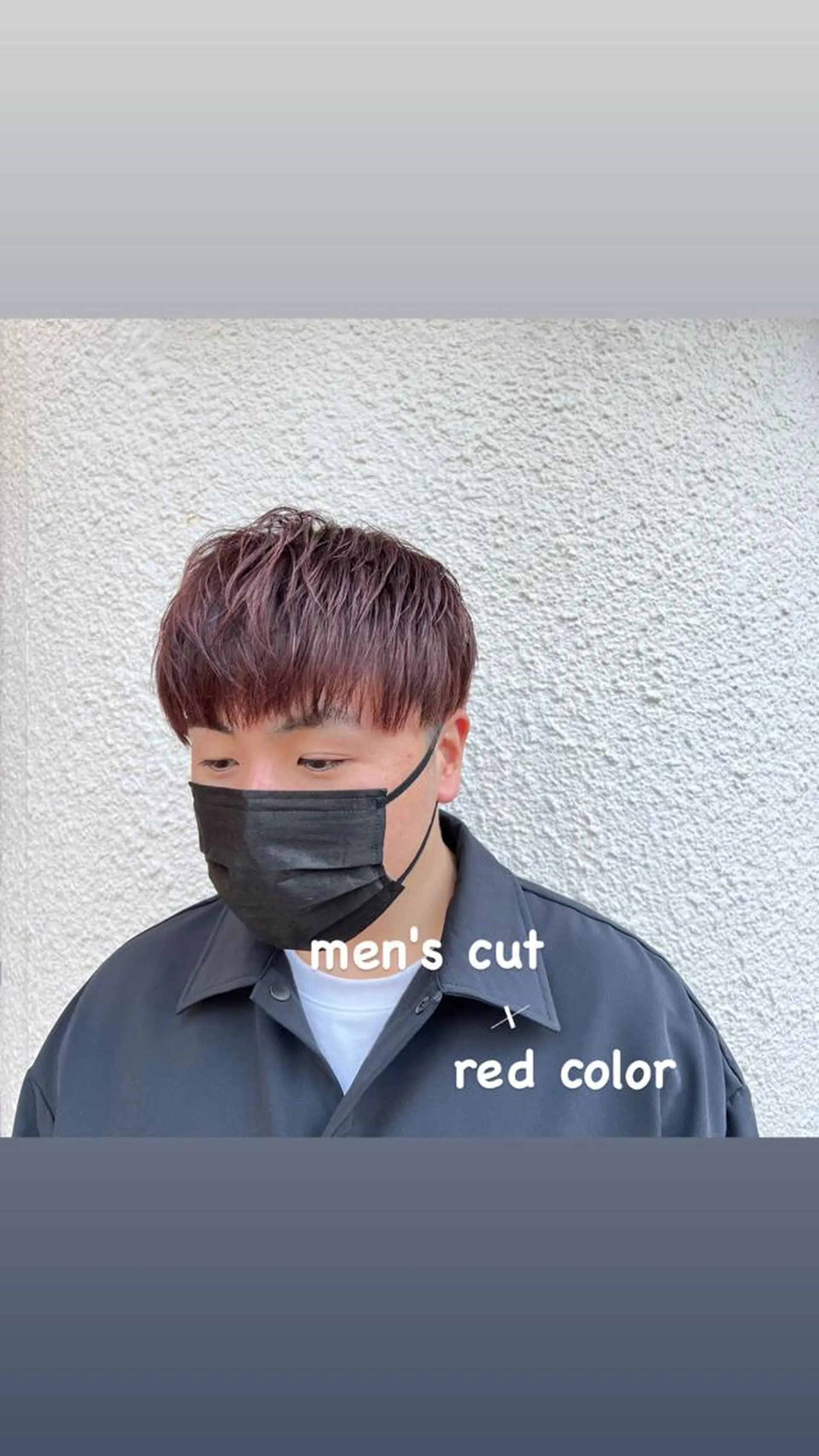 ショート カラー メンズ レッドカラー 茅ヶ崎パーマ特化/ スパイラル/ハルキのヘアスタイル