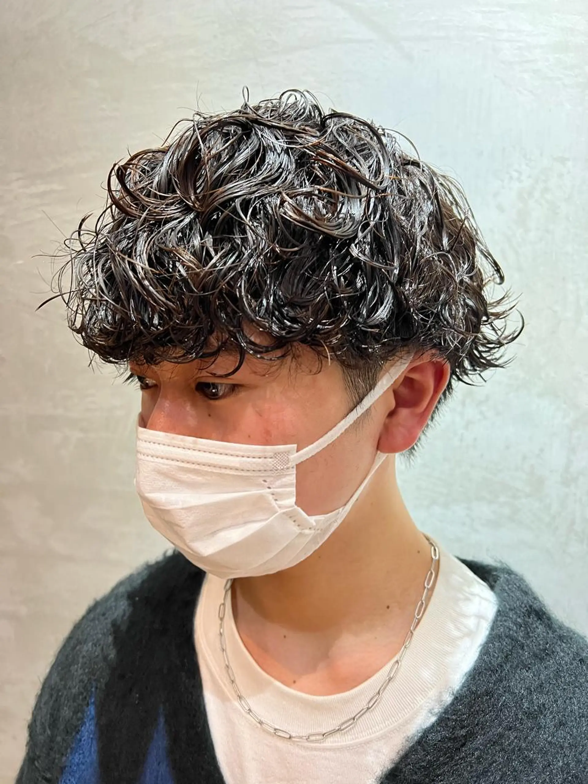 ショート パーマ メンズ カット パーマ トリートメント 波巻きスパイラルパー マ/シャドウパーマ駿のヘアスタイル