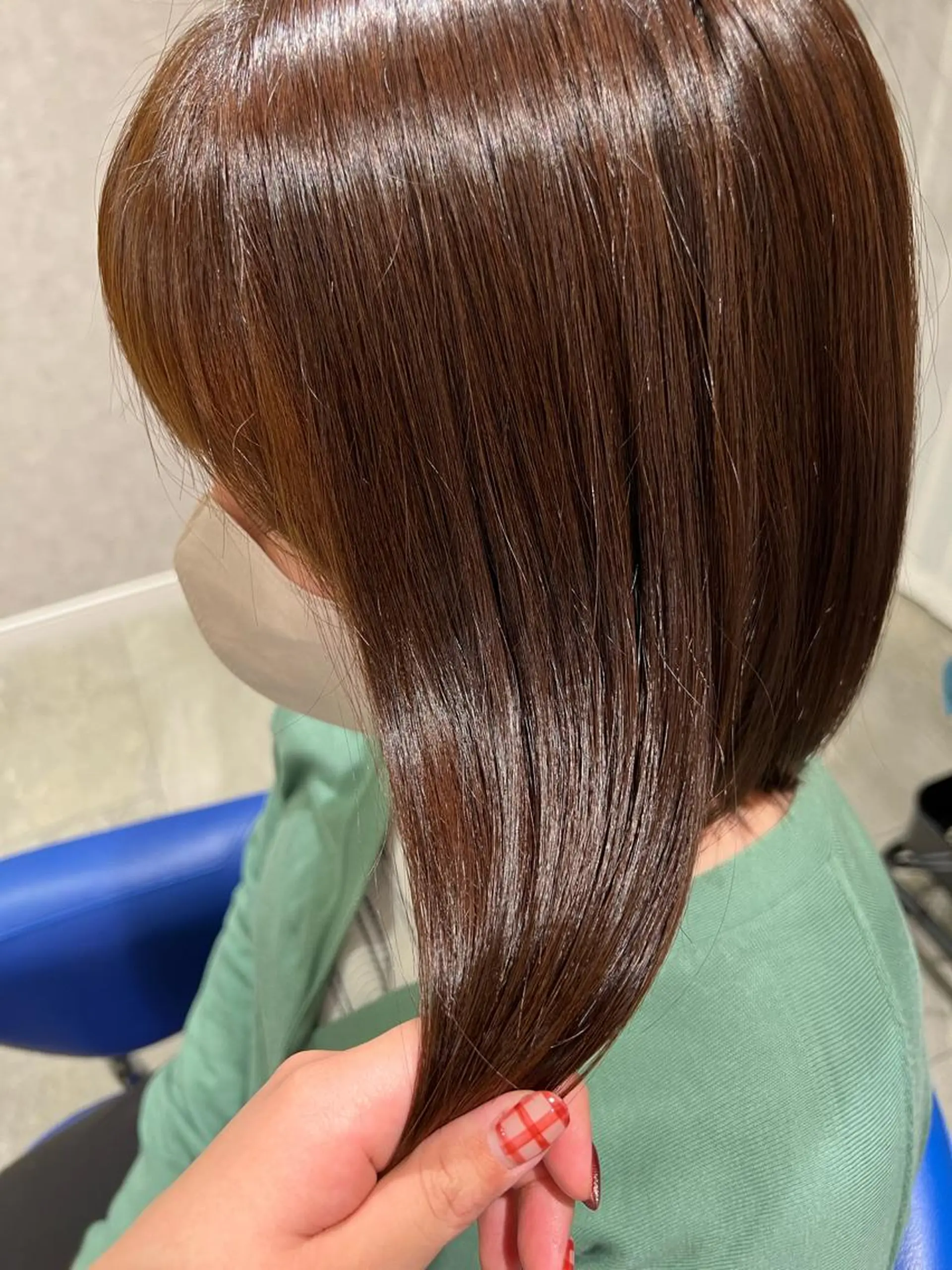 ミディアム カラー ヘアアレンジ トリートメント ヘアカラー トリートメント letterby novel  はるみのヘアスタイル