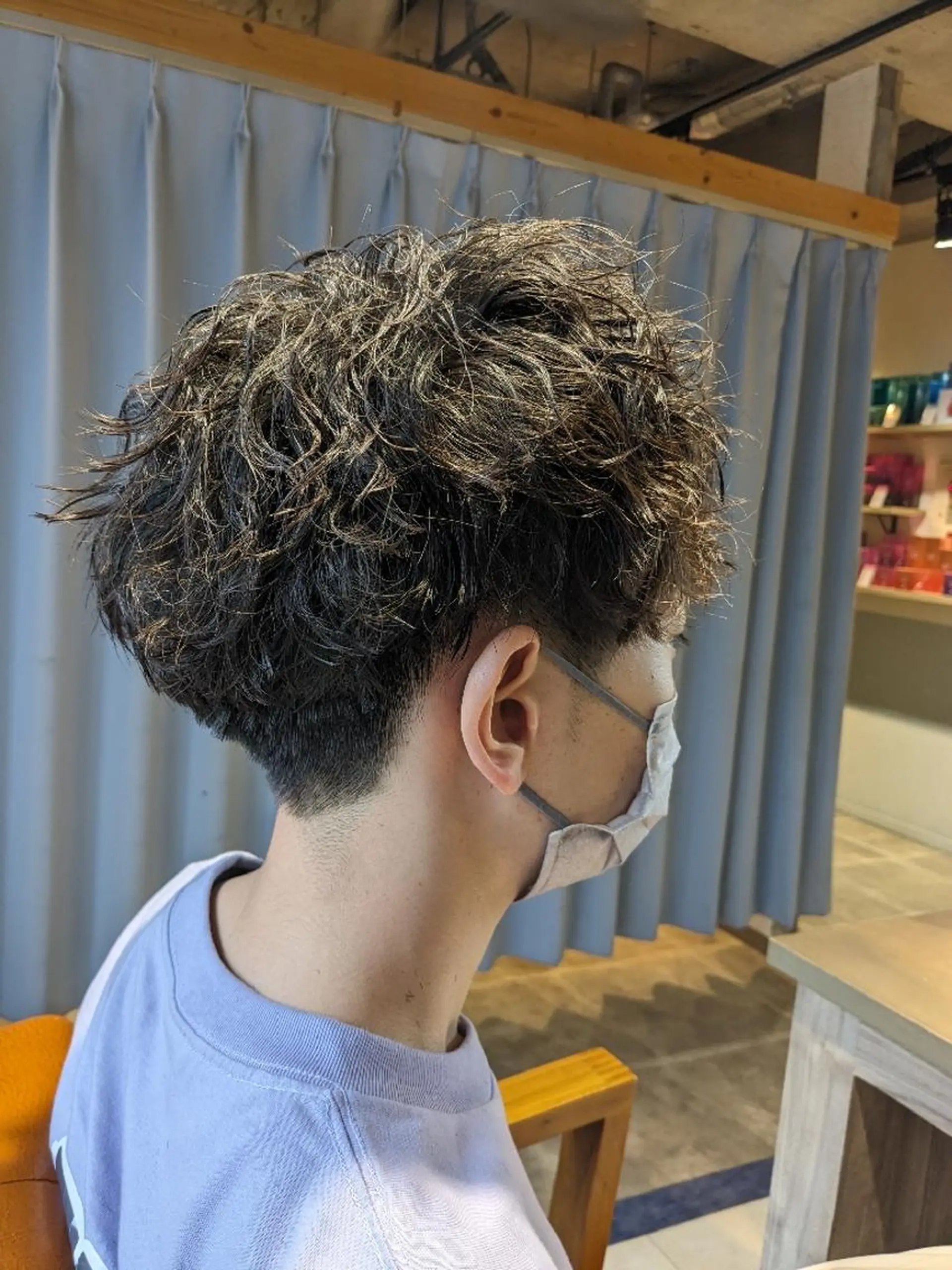 メンズ カット パーマ トリートメント alushe 岡 陽子のヘアスタイル