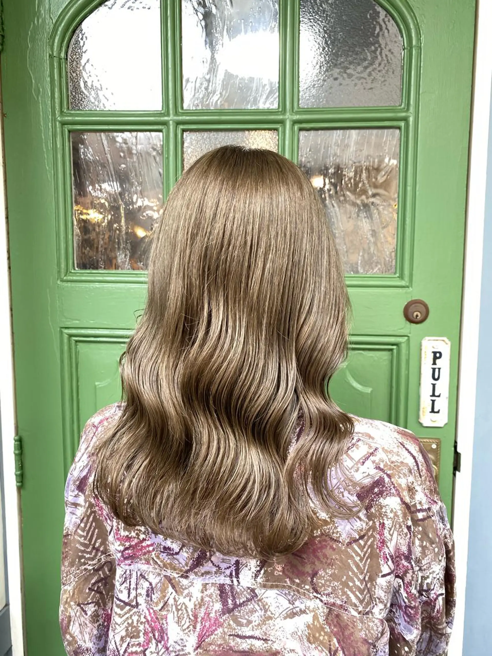 ミディアム カラー ヘアカラー トリートメント 清水千優/パーマ/透 明感カラー/メンズのヘアスタイル