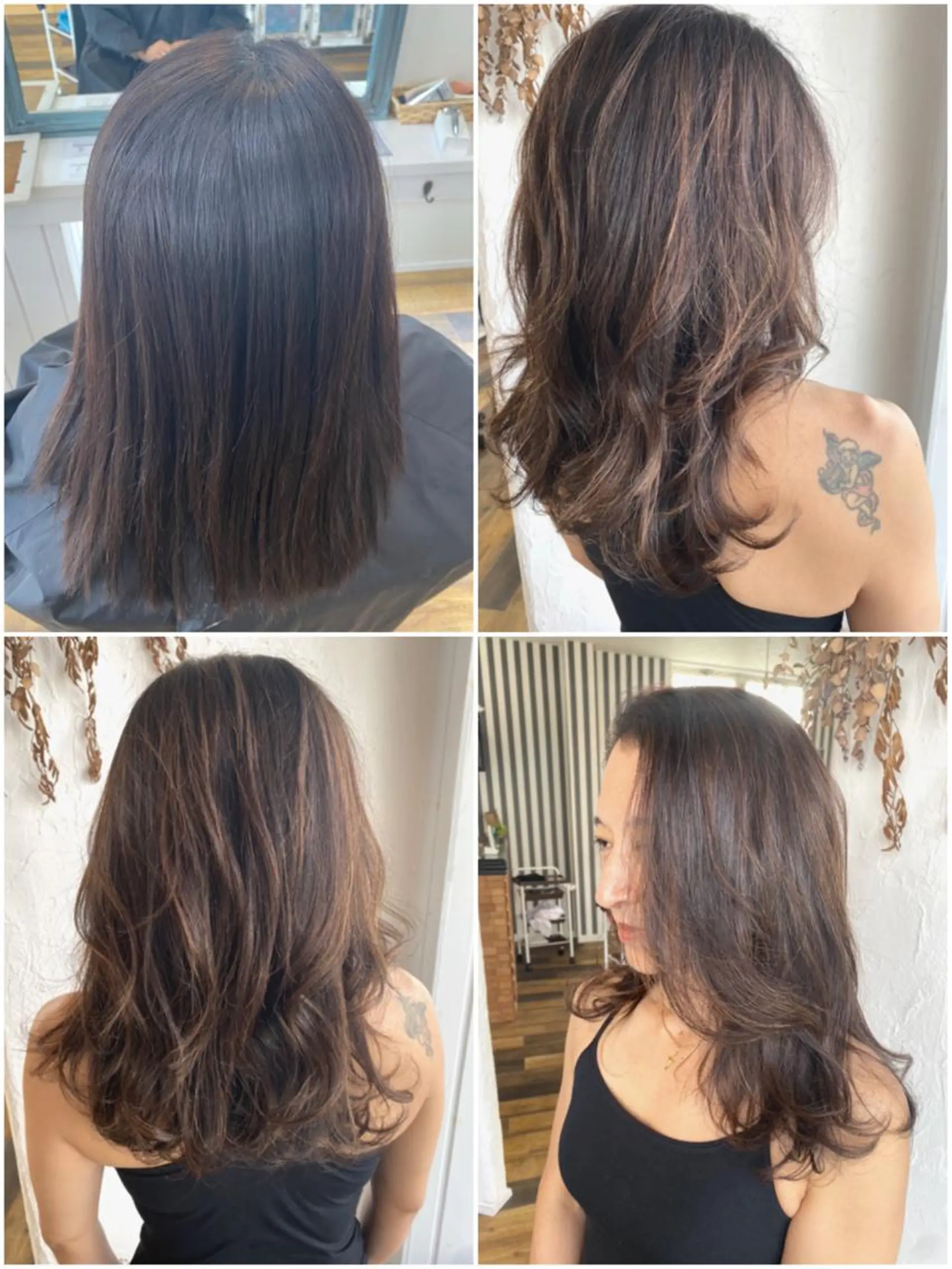 セミロング カラー パーマ メンズ ネイル 豊橋美容院 ソンリエのヘアスタイル